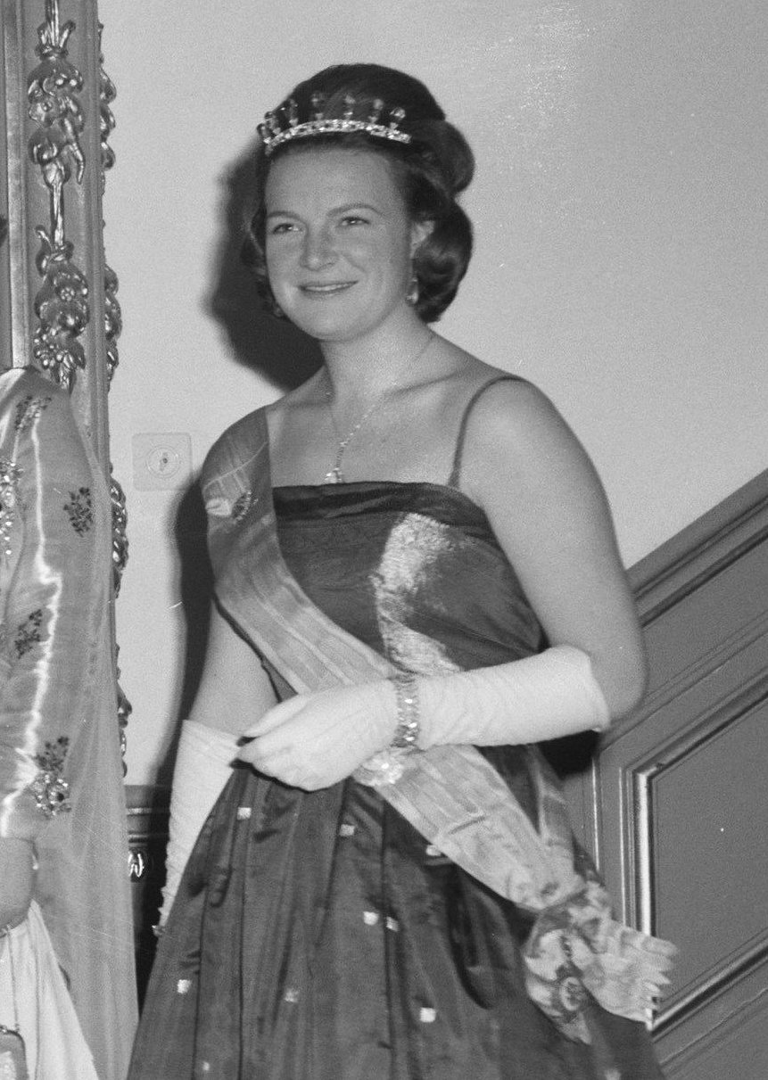 Princess Irene of the Netherlands attends a state banquet honoring the President of Mexico, April 3, 1963 (Joop van Bilsen/Anefo/Nationaal Archief/Wikimedia Commons)