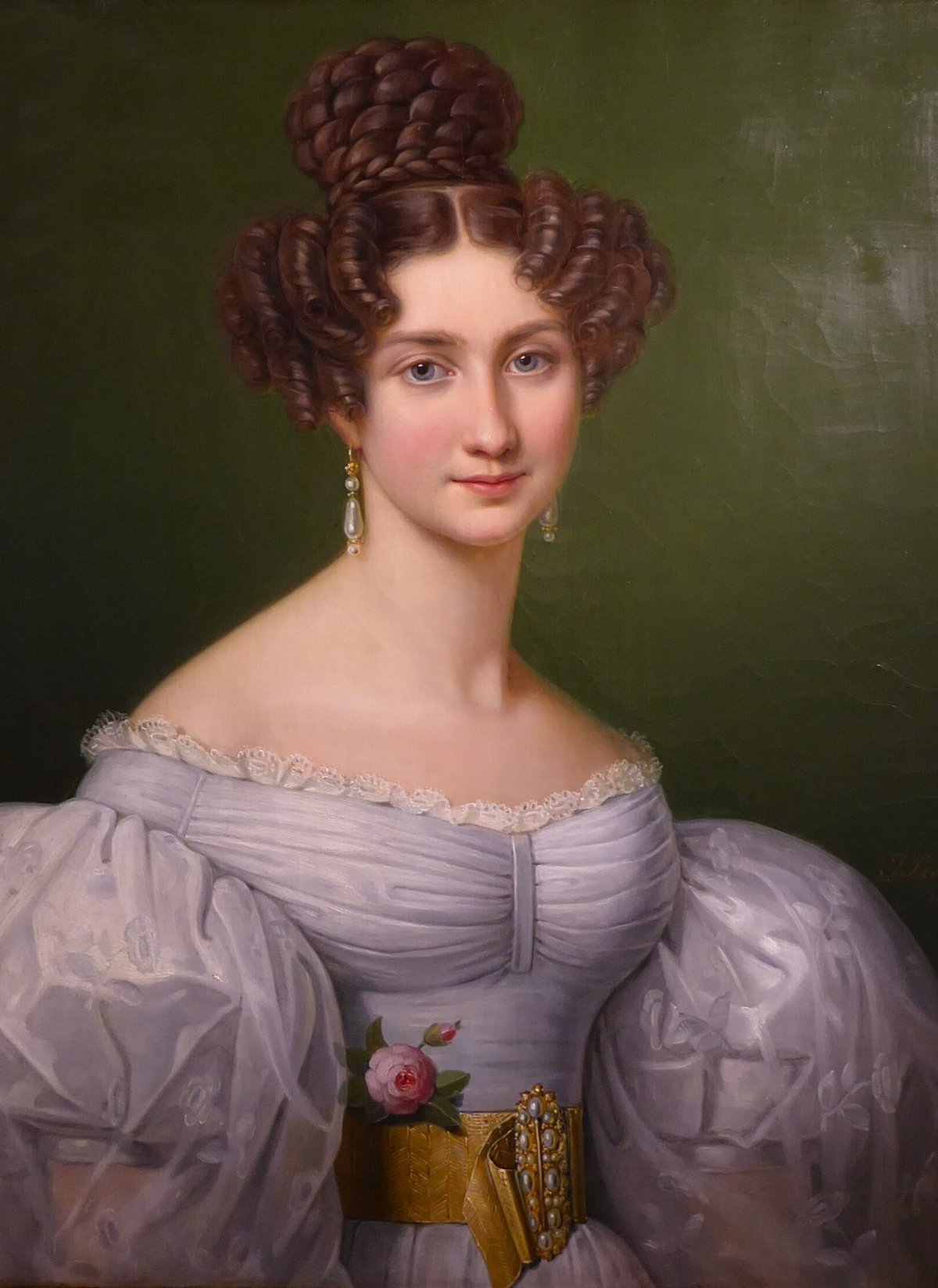 La Principessa Eugenia di Leuchtenberg, dipinta intorno al 1826 da Joseph Karl Stieler (Wikimedia Commons)