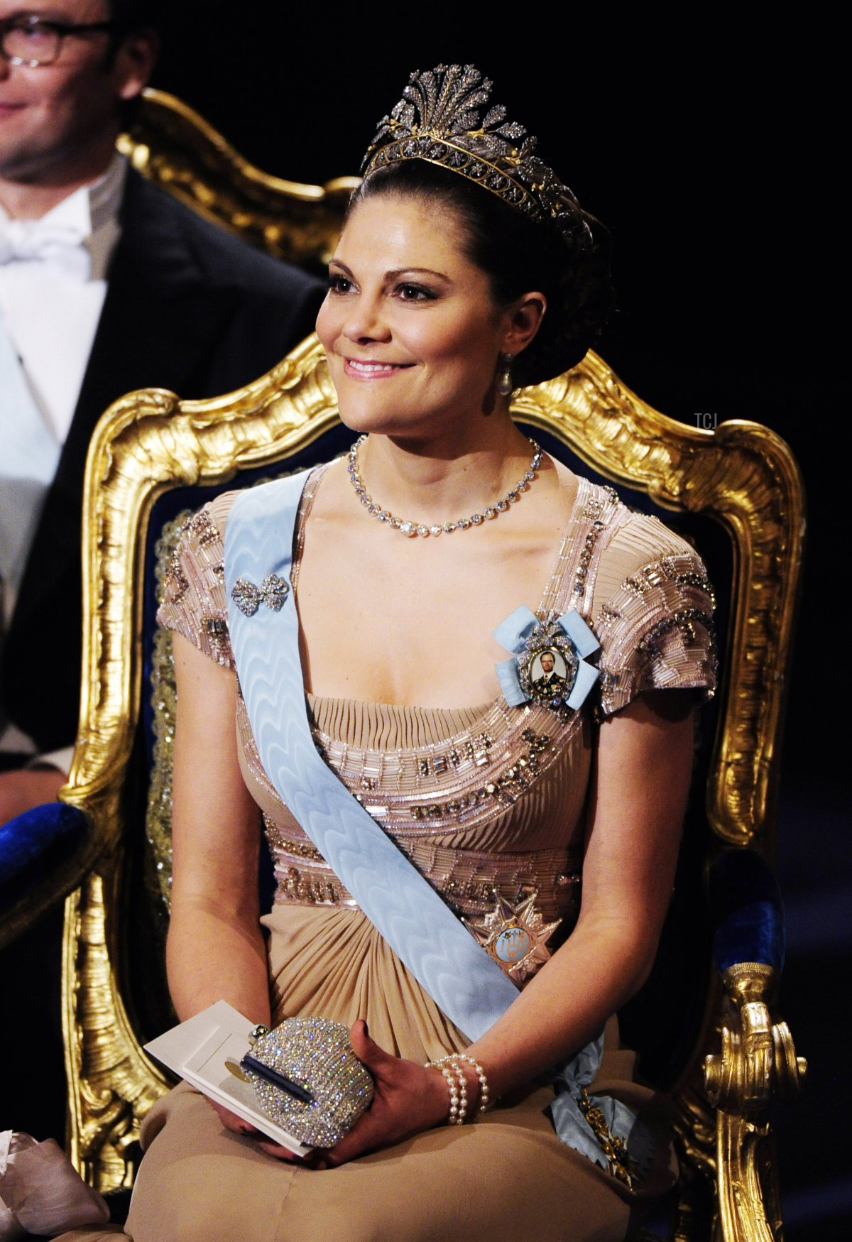 La Principessa Ereditiera Victoria di Svezia partecipa al banchetto del Premio Nobel a Stoccolma il 10 dicembre 2010 (Patrik Osterberg/Getty Images)