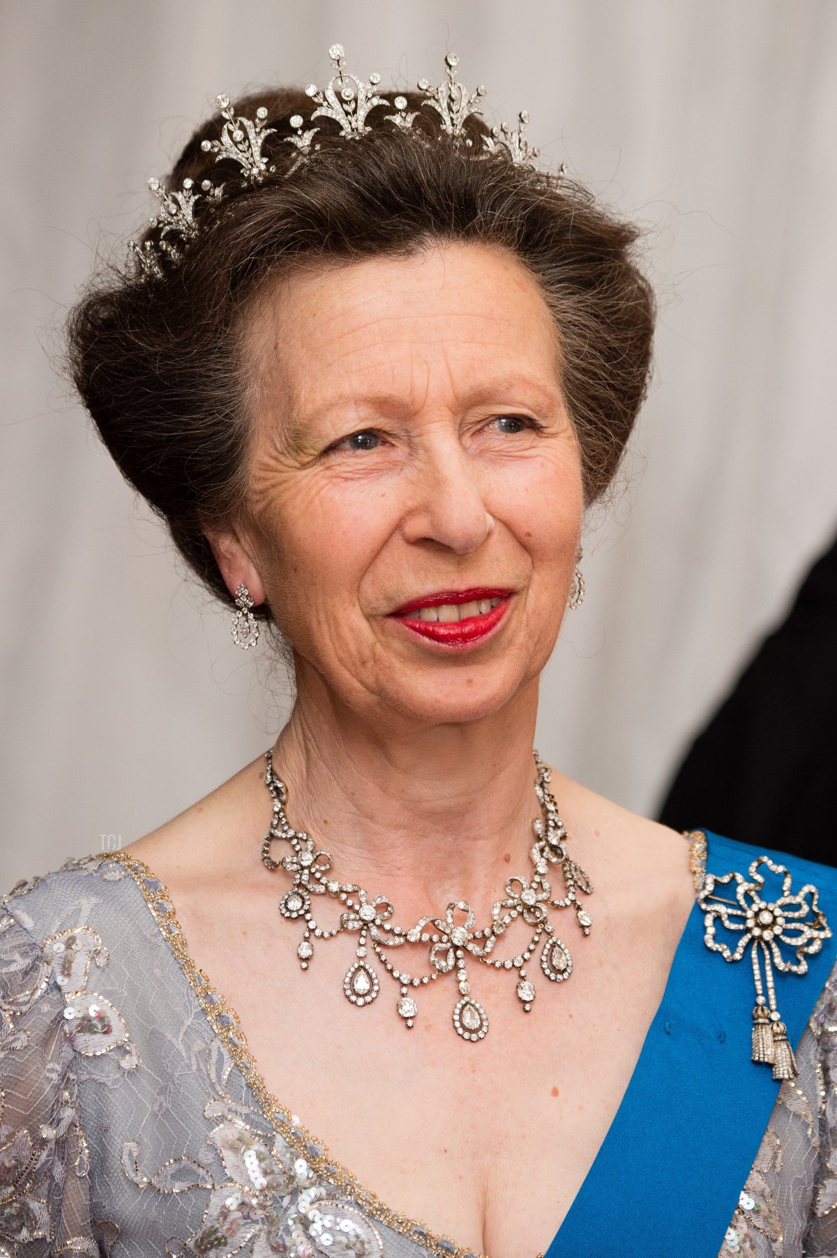 La Principessa Reale partecipa a un banchetto per il re e la regina di Spagna in visita al Guildhall di Londra il 13 luglio 2017 (Jeff Spicer/Getty Images)