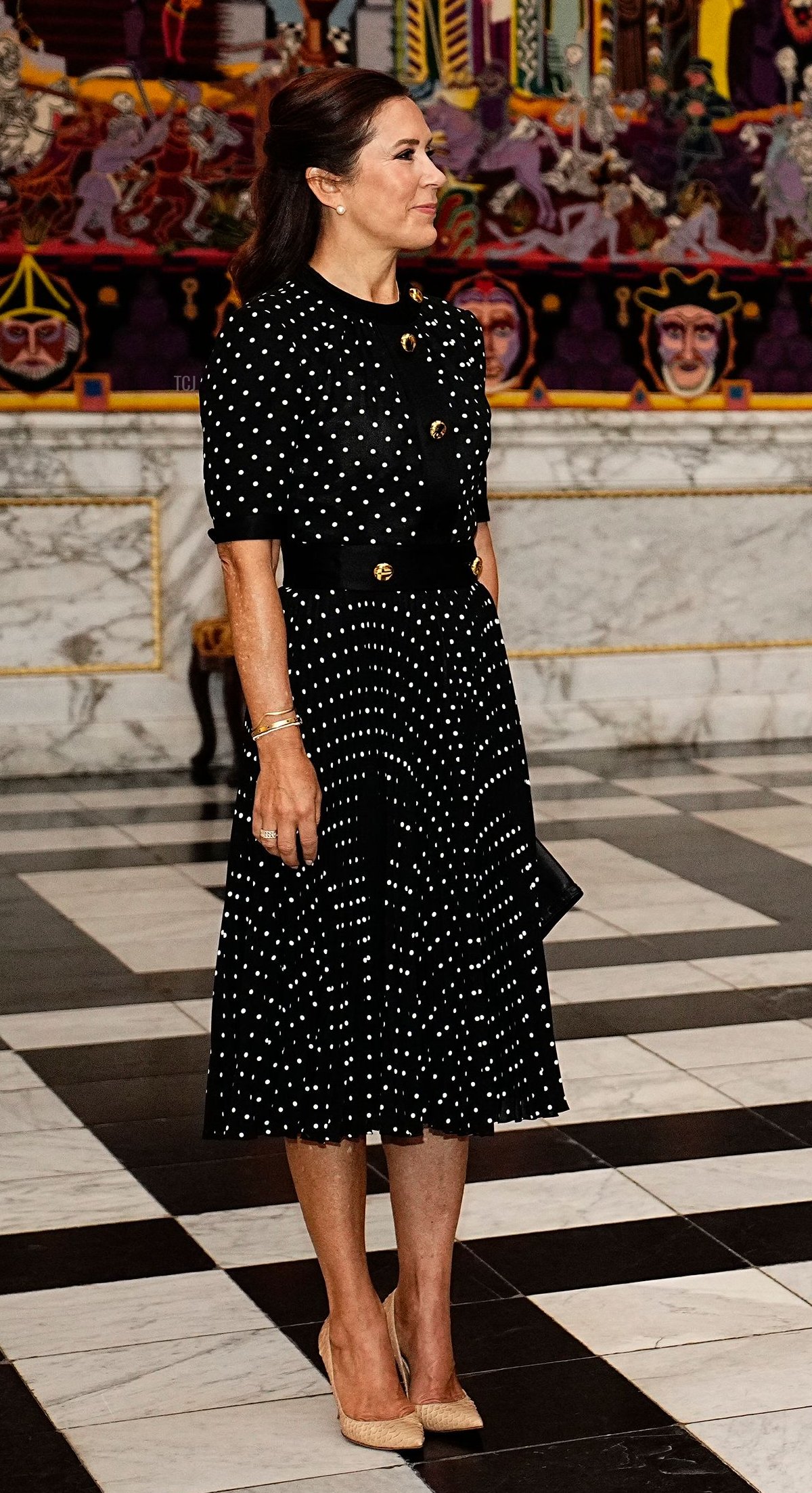 La Principessa Ereditare di Danimarca accoglie il Presidente e la First Lady dell'Ucraina nella Sala dei Cavalieri al Castello di Christiansborg a Copenaghen, Danimarca, il 21 agosto 2023 (MARTIN SYLVEST/Ritzau Scanpix/AFP via Getty Images)