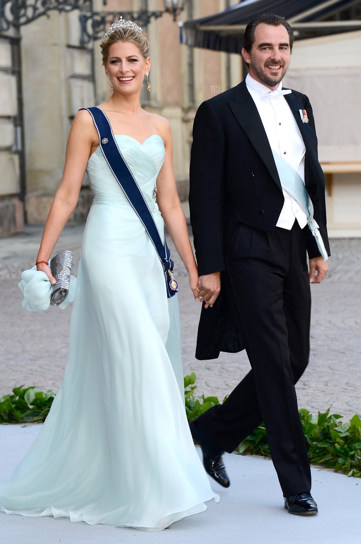 La Principessa Tatiana e il Principe Nikolaos partecipano al matrimonio della Principessa Madeleine di Svezia e Christopher O'Neill a Stoccolma l'8 giugno 2013 (Pascal Le Segretain/Getty Images)