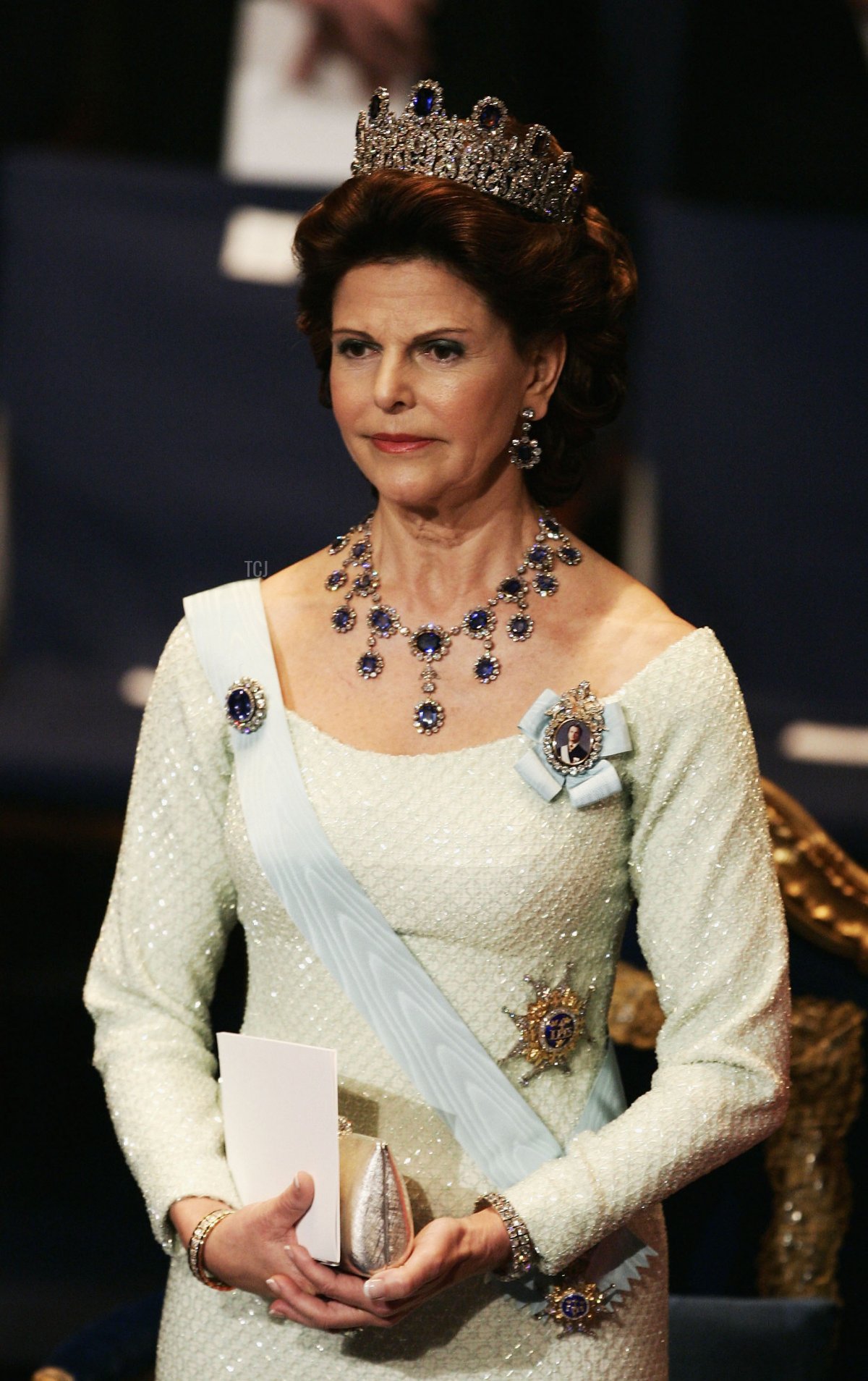 Queen Silvia of Sweden attends the Nobel Prize ceremony in Stockholm on December 10, 2004 (Pascal Le Segretain/Getty Images)