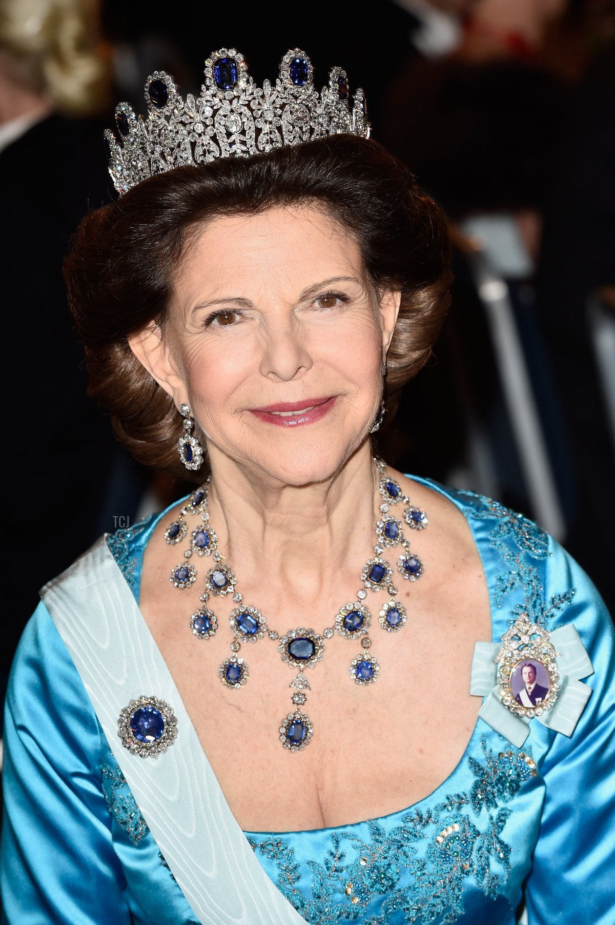 Queen Silvia of Sweden attends the Nobel Prize banquet in Stockholm on December 10, 2014 (Pascal Le Segretain/Getty Images)