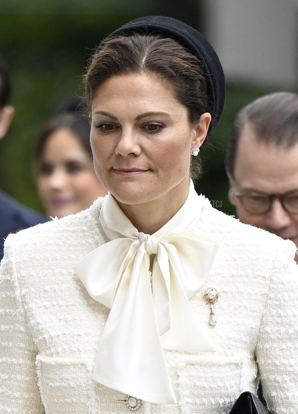 La Principessa Vittoria di Svezia partecipa all'apertura del parlamento svedese a Stoccolma il 12 settembre 2023 (Pontus Lundahl/TT News Agency/Alamy)