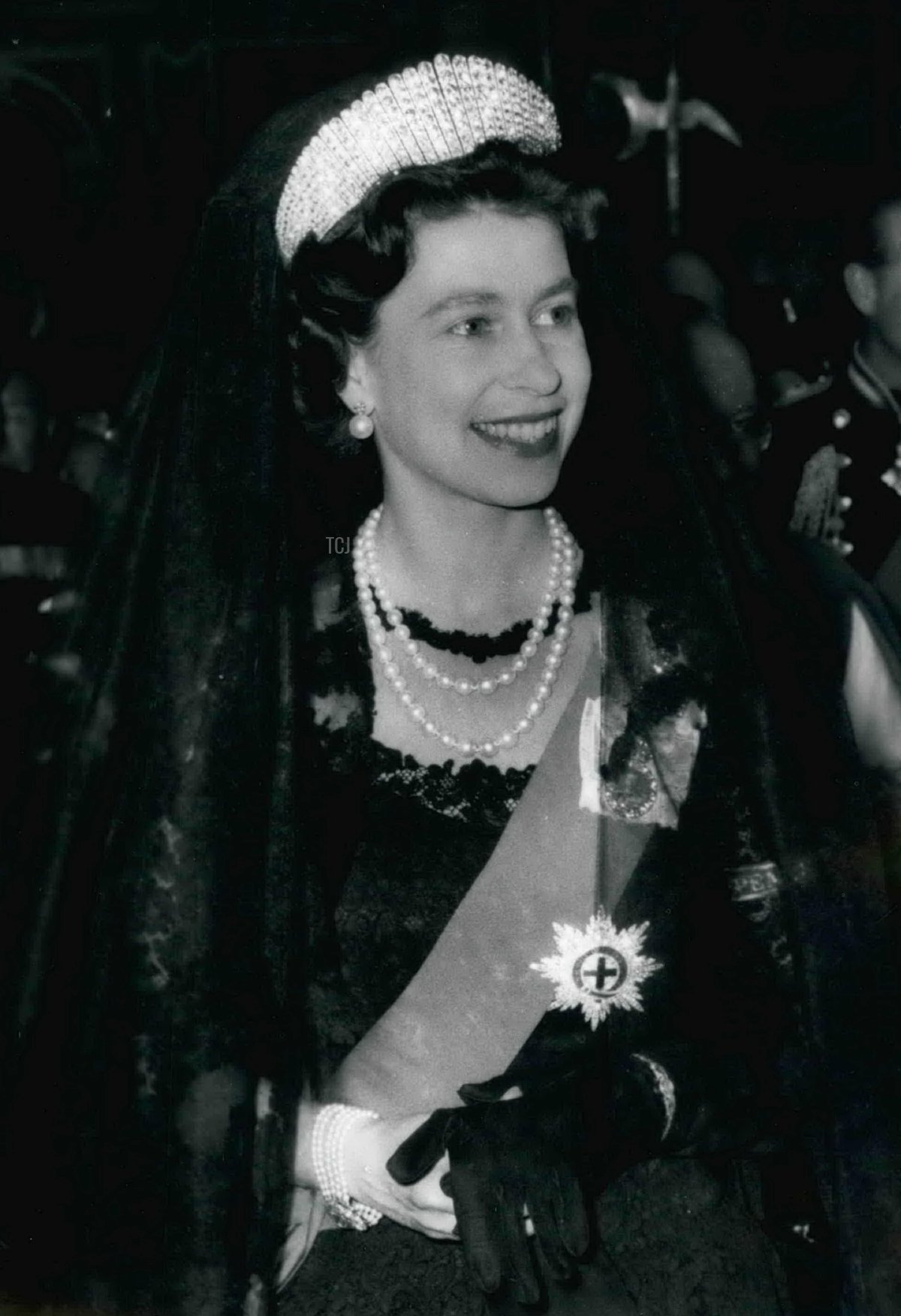 La Regina Elisabetta II del Regno Unito incontra Papa Giovanni XXIII al Vaticano, 5 maggio 1961 (Keystone Press/Alamy)