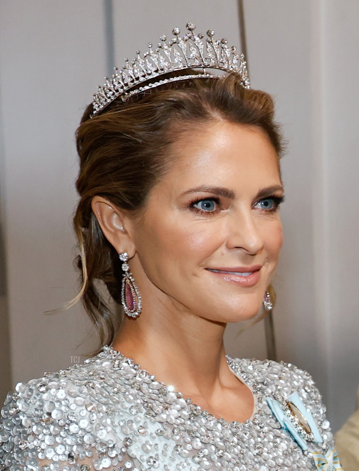 La Principessa Madeleine di Svezia partecipa al banchetto del Giubileo d'Oro del Re al Palazzo Reale di Stoccolma il 15 settembre 2023 (Michael Campanella/Getty Images)