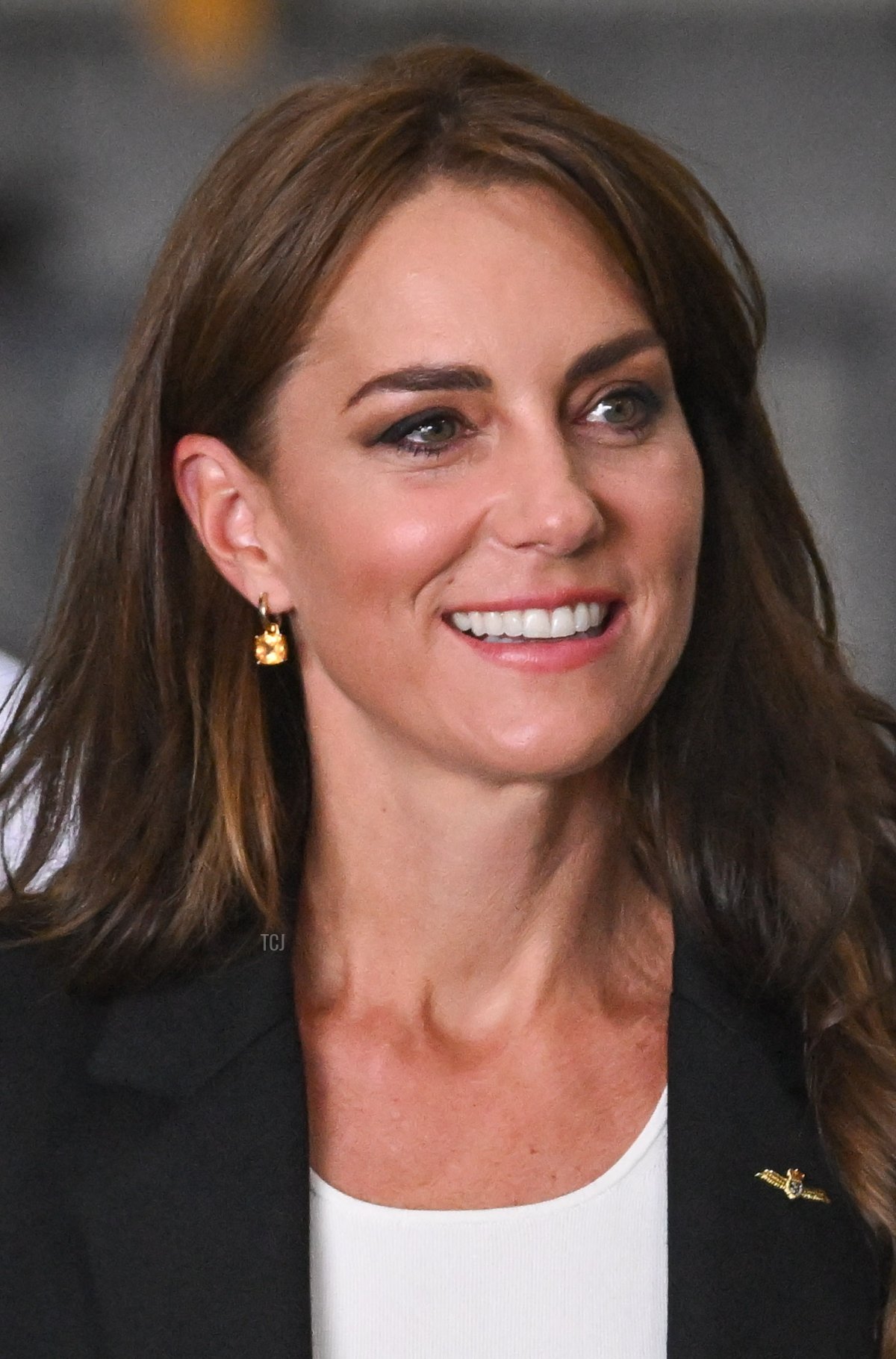 La Principessa di Galles visita la Royal Naval Air Station Yeovilton il 18 settembre 2023 (Finnbarr Webster/Getty Images)