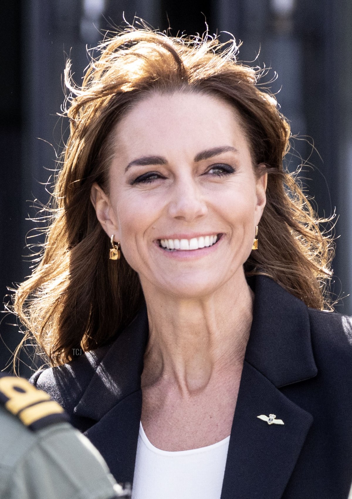 La Principessa di Galles visita la Royal Naval Air Station Yeovilton il 18 settembre 2023 (Richard Pohle - WPA Pool/Getty Images)