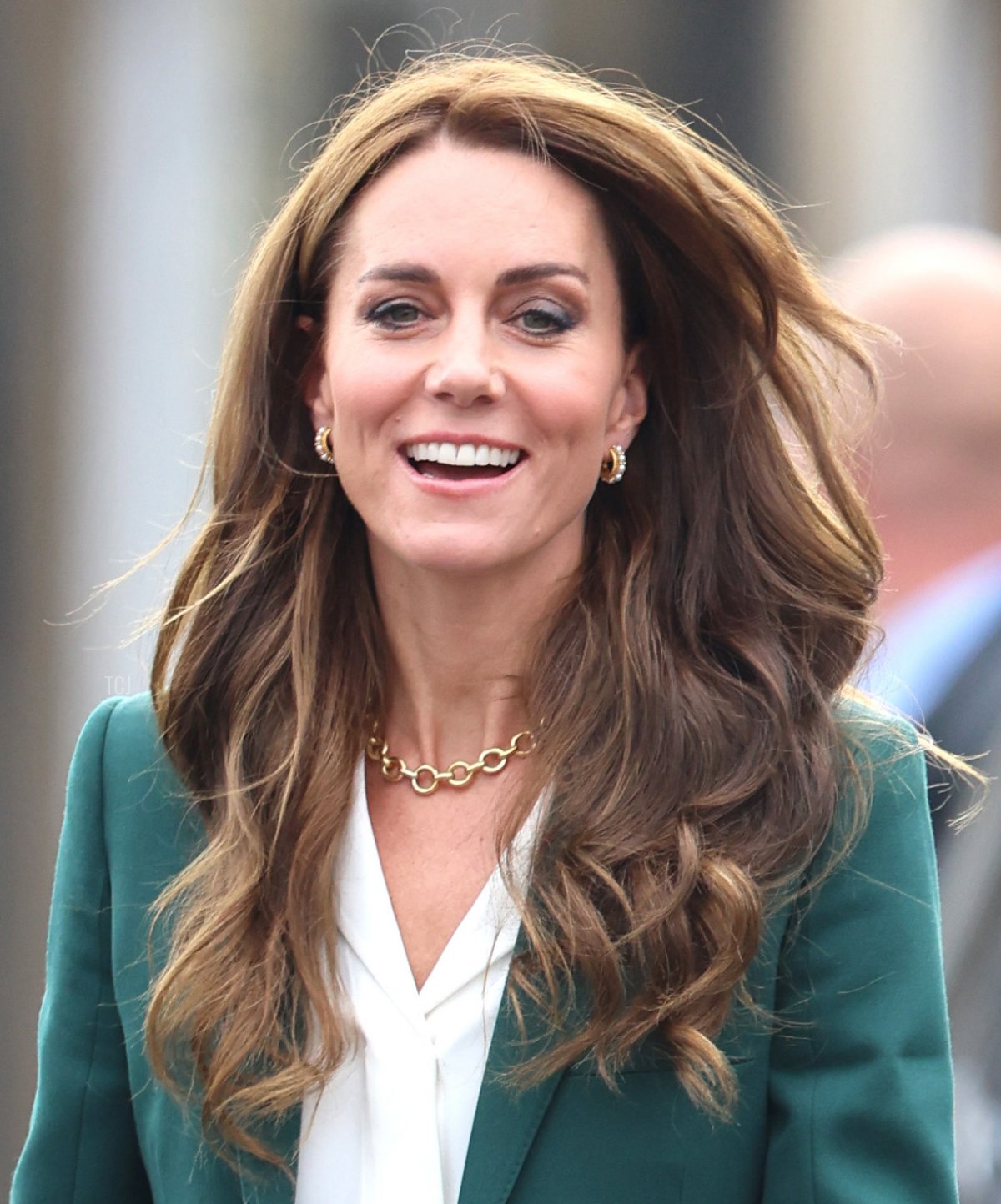 La Principessa di Galles visita AW Hainsworth, un'azienda tessile a conduzione familiare a Leeds, il 26 settembre 2023 (Chris Jackson/Getty Images)