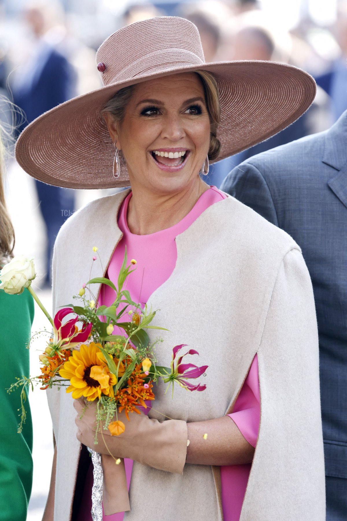 La Regina Maxima dei Paesi Bassi celebra il Giorno del Re a Maastricht il 27 aprile 2022 (MARCEL VAN HOORN/ANP/AFP tramite Getty Images)