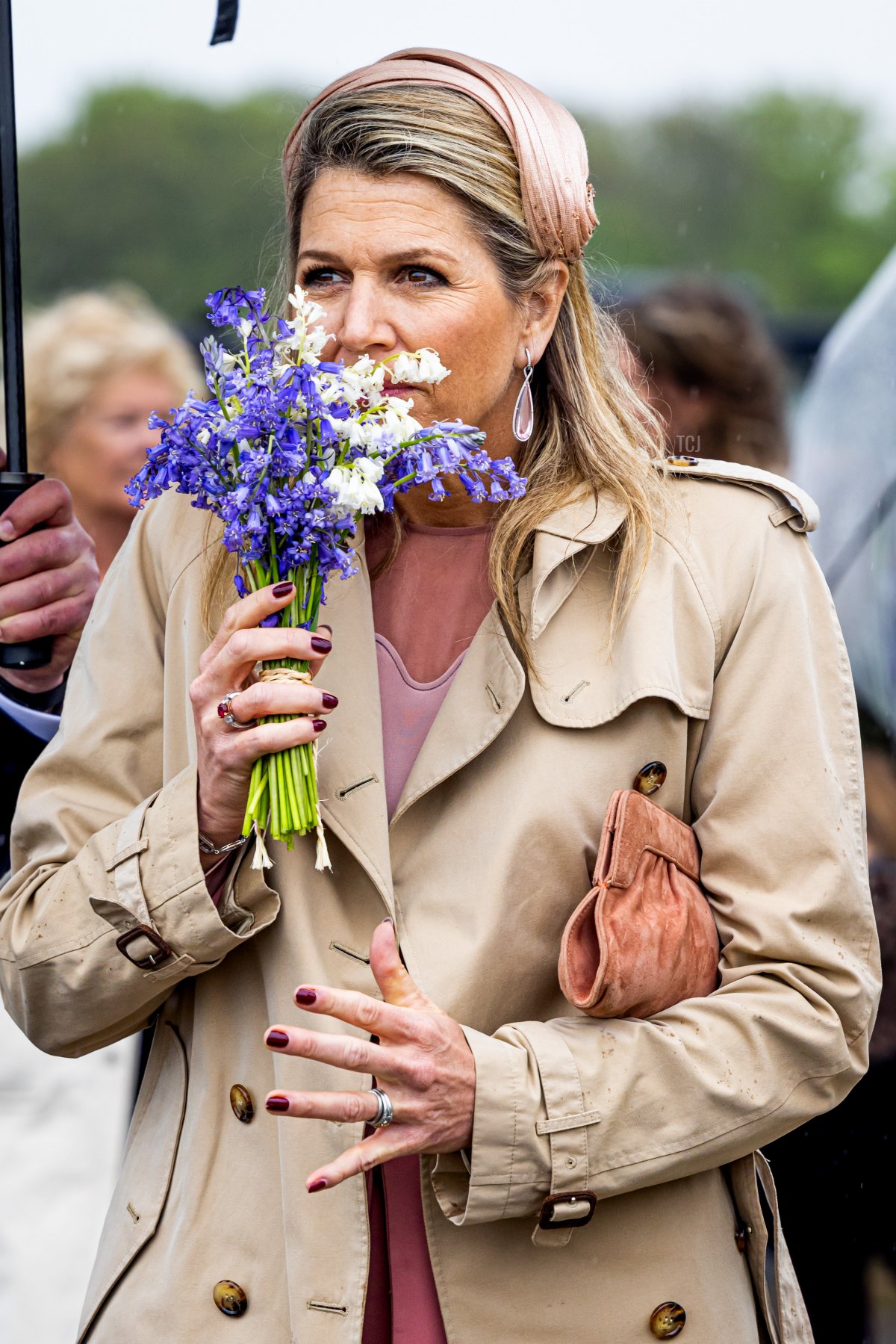 La Regina Maxima dei Paesi Bassi visita la Fattoria di Pecore de Waddel a Texel il 9 maggio 2023 (Patrick van Katwijk/Getty Images)