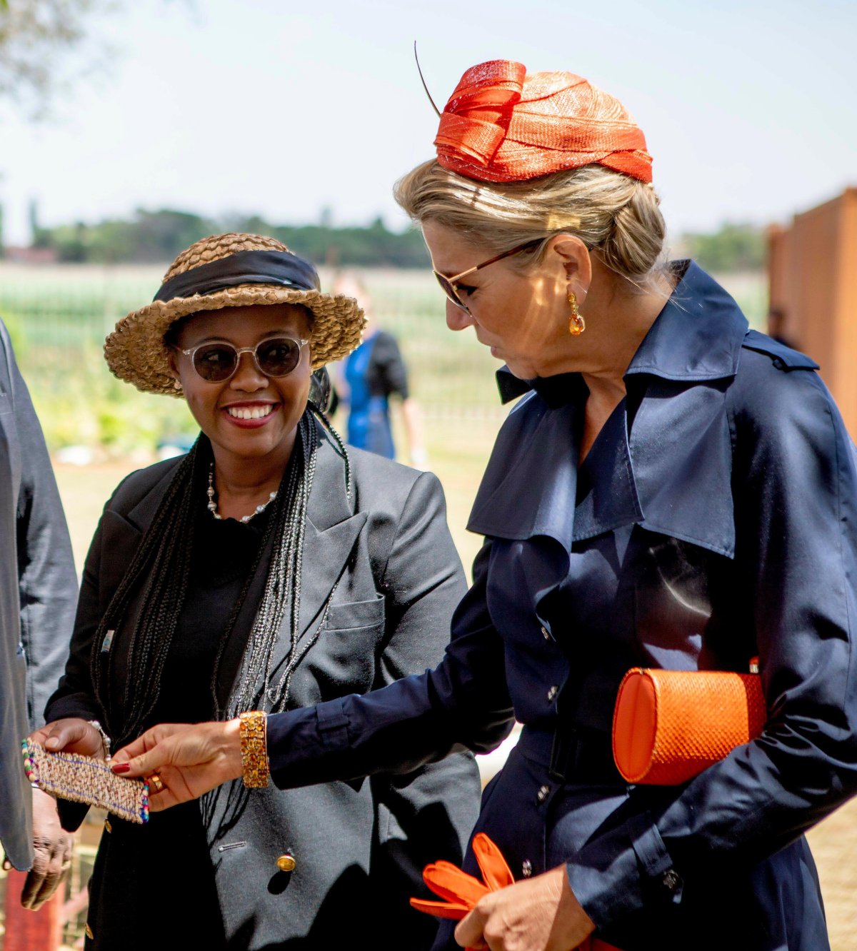 La regina Maxima dei Paesi Bassi visita la Riserva Umida di Blesbokspruit a Pretoria durante la visita di stato olandese in Sudafrica il 18 ottobre 2023 (Albert Nieboer/DPA Picture Alliance/Alamy)