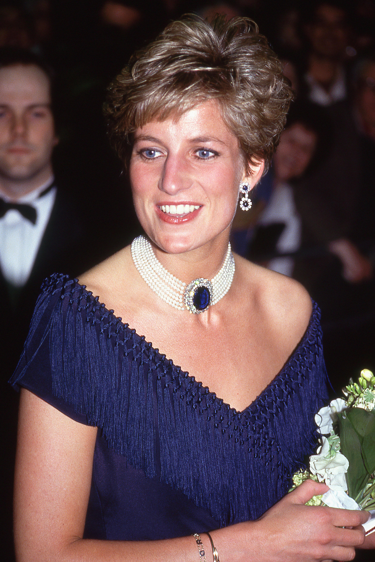 La Principessa di Galles assiste a un concerto al Royal Albert Hall di Londra l'8 luglio 1991 (Michael Melia/Alamy)