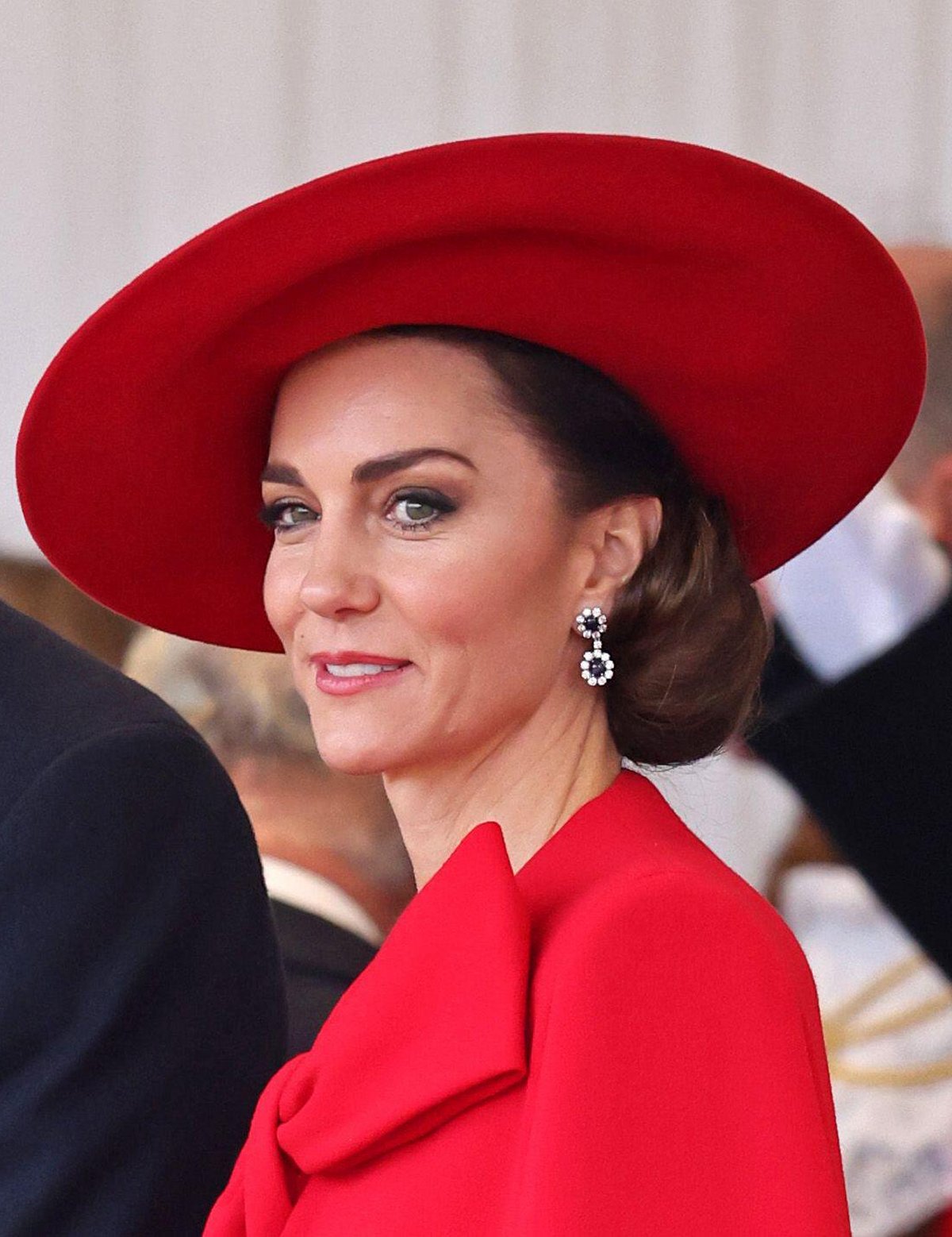 La Principessa di Galles partecipa a una cerimonia di benvenuto ufficiale per il Presidente della Corea del Sud presso Horse Guards Parade a Londra il 21 novembre 2023 (Chris Jackson/PA Images/Alamy)