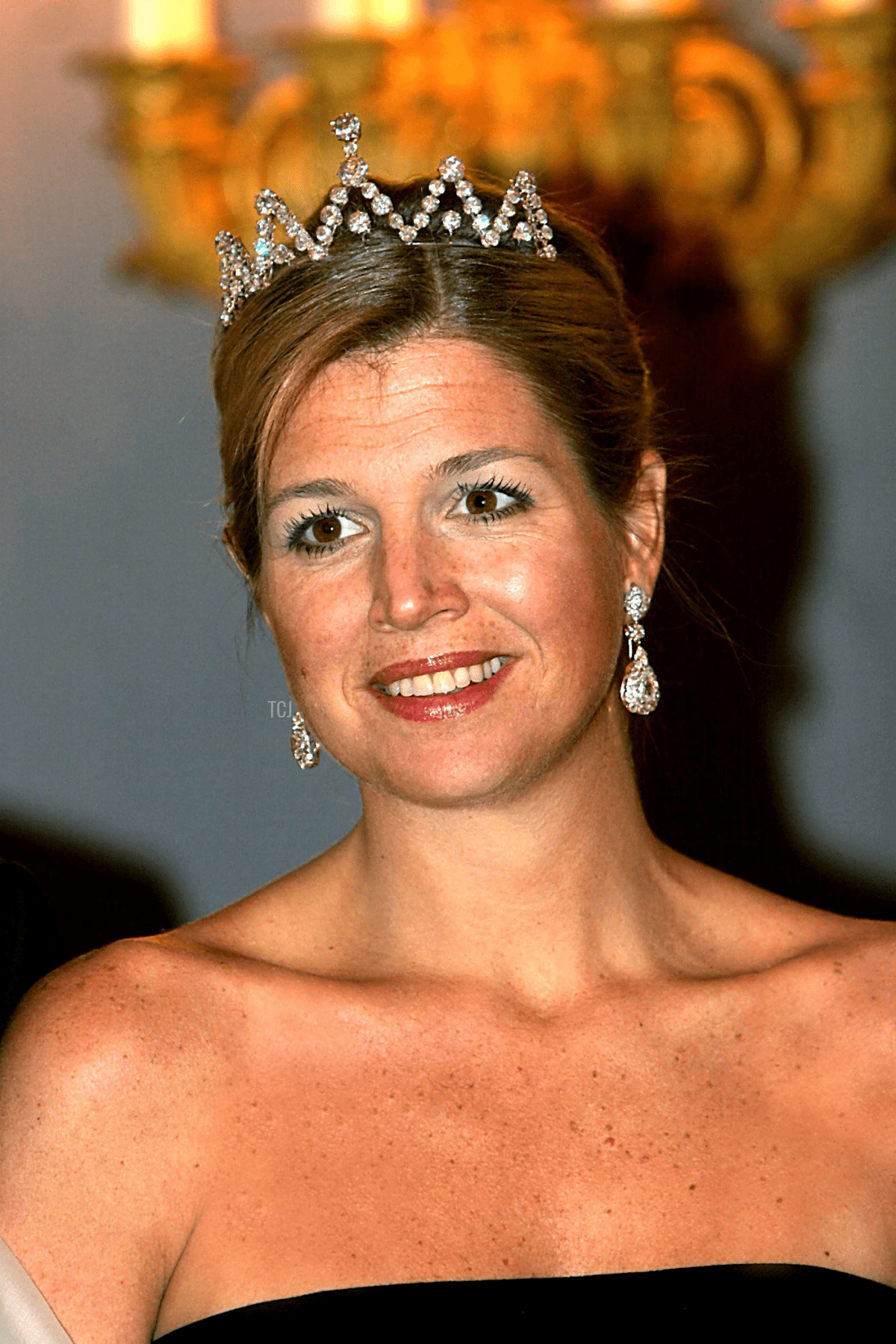 La Principessa Maxima indossa la Tiara dei Diamanti Olandesi a Festone, gennaio 2005