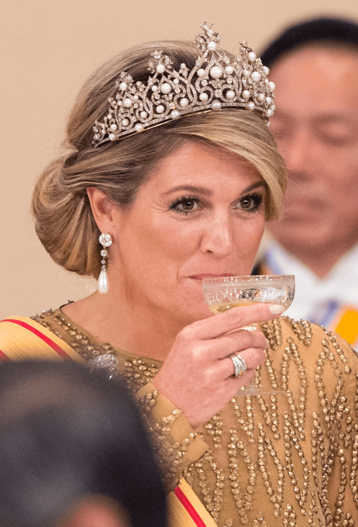 La regina Maxima indossa la Tiara Ornamentale di Württemberg, ottobre 2014