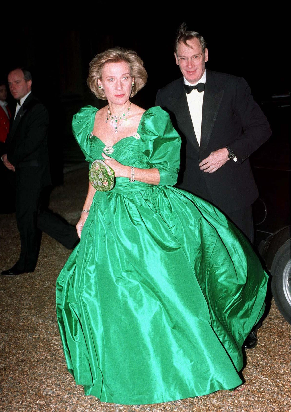 Il Duca e la Duchessa di Gloucester arrivano per un gala che celebra il 50° anniversario di matrimonio della regina Elisabetta II e del principe Filippo a Windsor il 20 novembre 1997 (Zuma Press/Alamy)