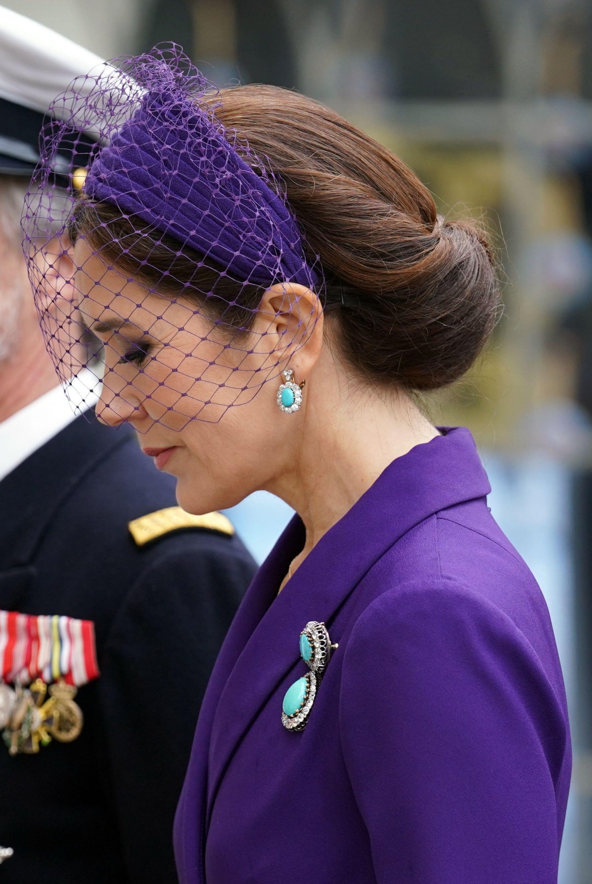 La Principessa ereditaria di Danimarca partecipa all'incoronazione di Re Carlo III e della Regina Camilla del Regno Unito presso Westminster Abbey a Londra il 6 maggio 2023 (Andrew Milligan/PA Images/Alamy)