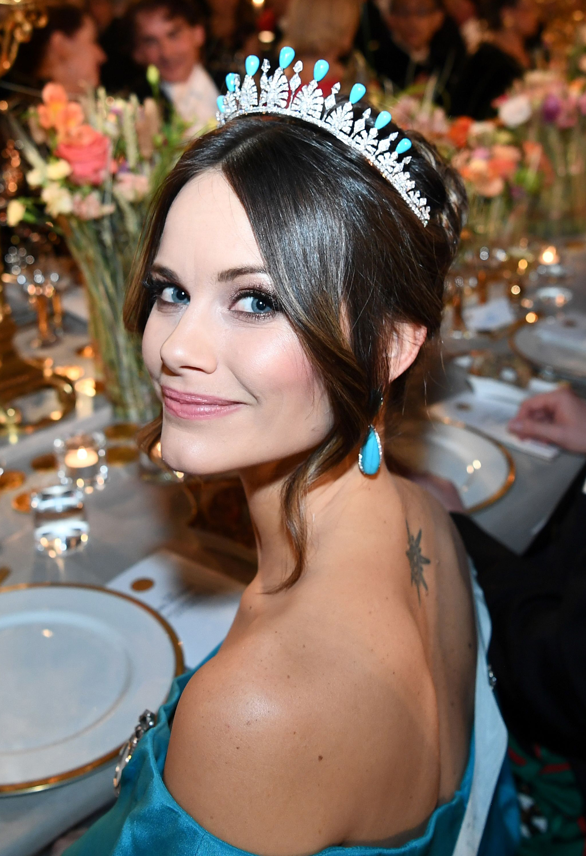 La Principessa Sofia di Svezia partecipa al banchetto del Premio Nobel a Stoccolma il 10 dicembre 2019 (JONATHAN NACKSTRAND/AFP via Getty Images)