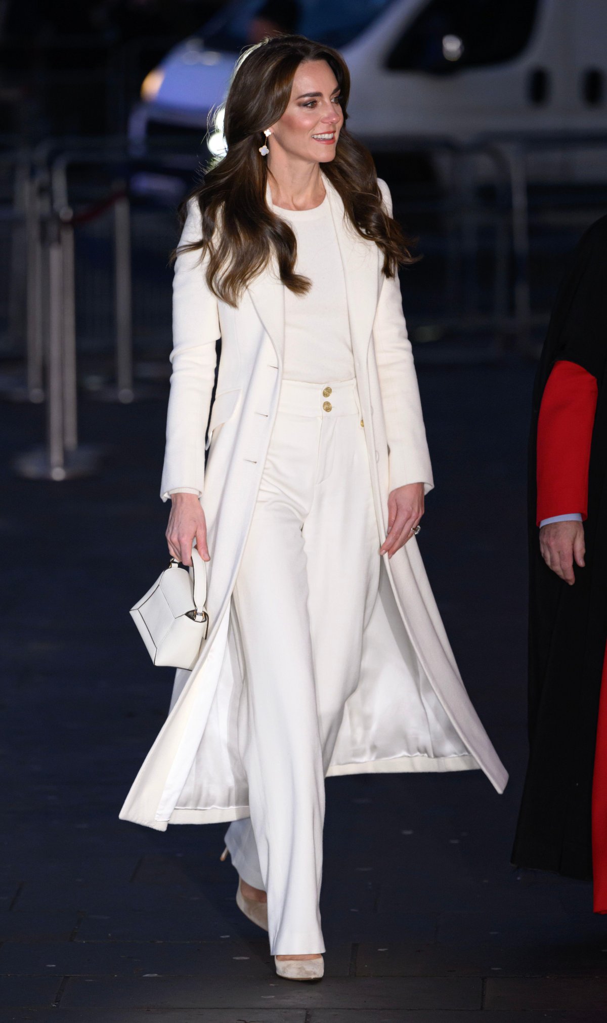 La Principessa del Galles partecipa al servizio Insieme a Natale all'Abbazia di Westminster a Londra l'8 dicembre 2023 (Doug Peters/EMPICS/Alamy)