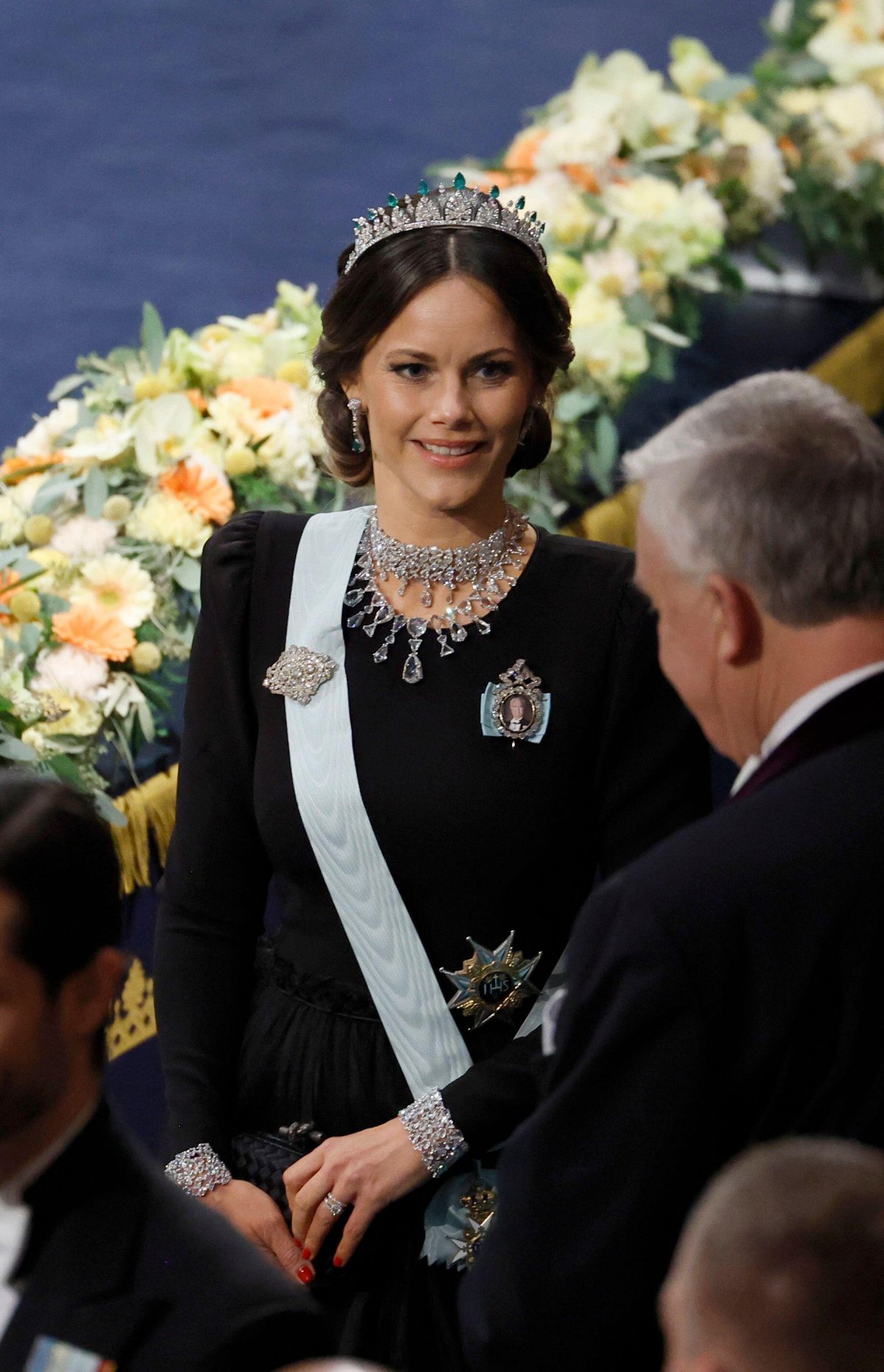 La Principessa Sofia di Svezia partecipa alla cerimonia del Premio Nobel a Stoccolma il 10 dicembre 2023 (Christine Olsson/TT News Agency/Alamy)