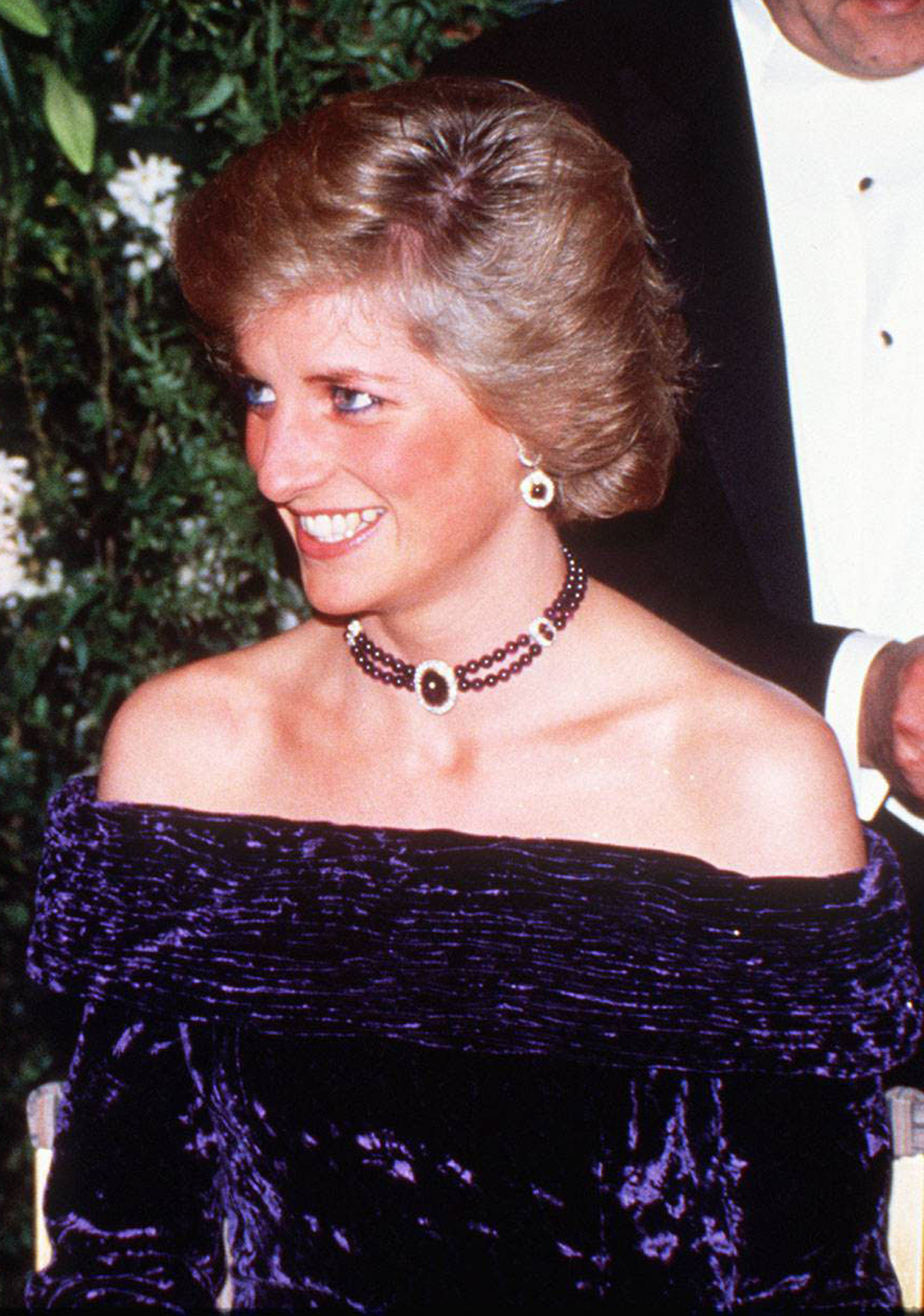 La Principessa di Galles partecipa al Barnardos Ball al Grosvenor Hotel di Londra, novembre 1988 (Trinity Mirror/Mirrorpix/Alamy)