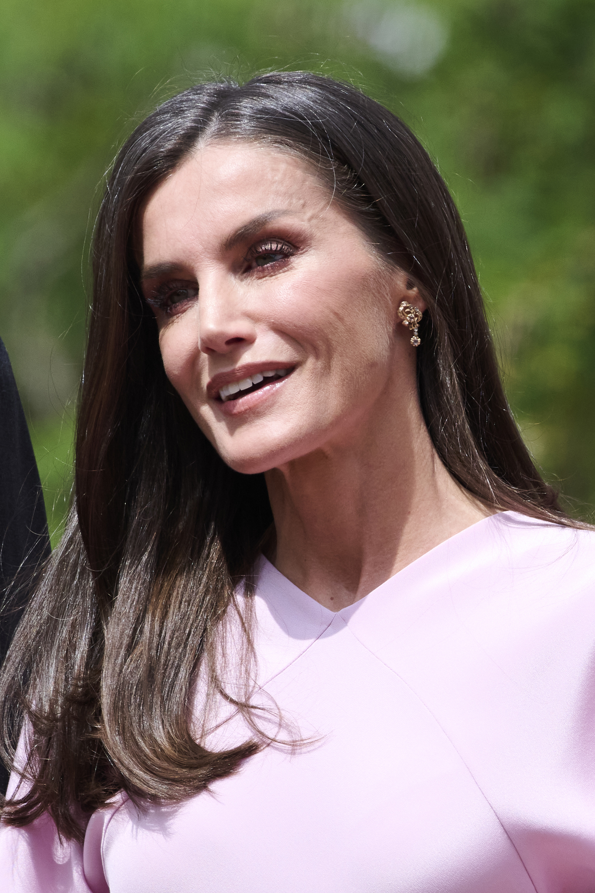 La Regina di Spagna arriva per la conferma della figlia, Infanta Sofia, a Madrid il 25 maggio 2023 (Carlos Alvarez/Getty Images)