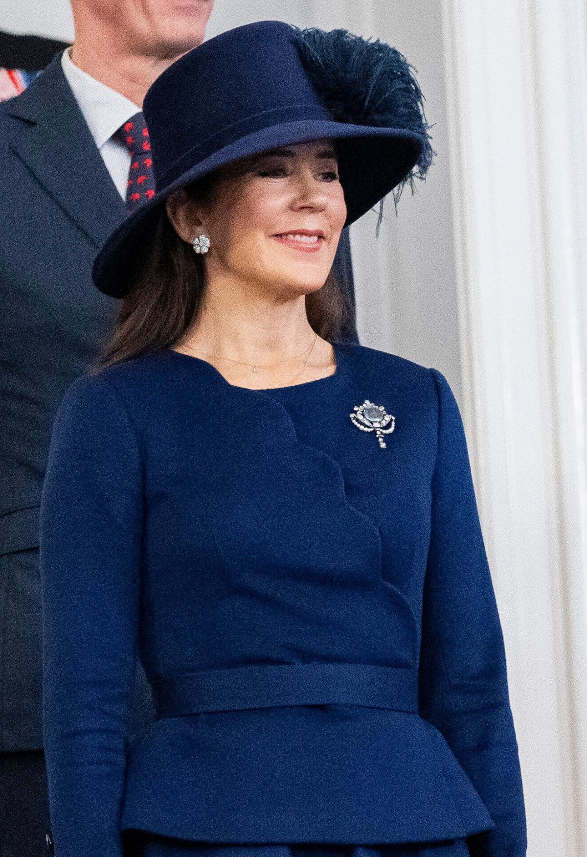 La Regina di Danimarca partecipa a una ricezione al Folketing, il parlamento danese, presso il Palazzo di Christiansborg a Copenaghen il 15 gennaio 2024 (Ida Marie Odgaard/Ritzau Scanpix/Alamy)