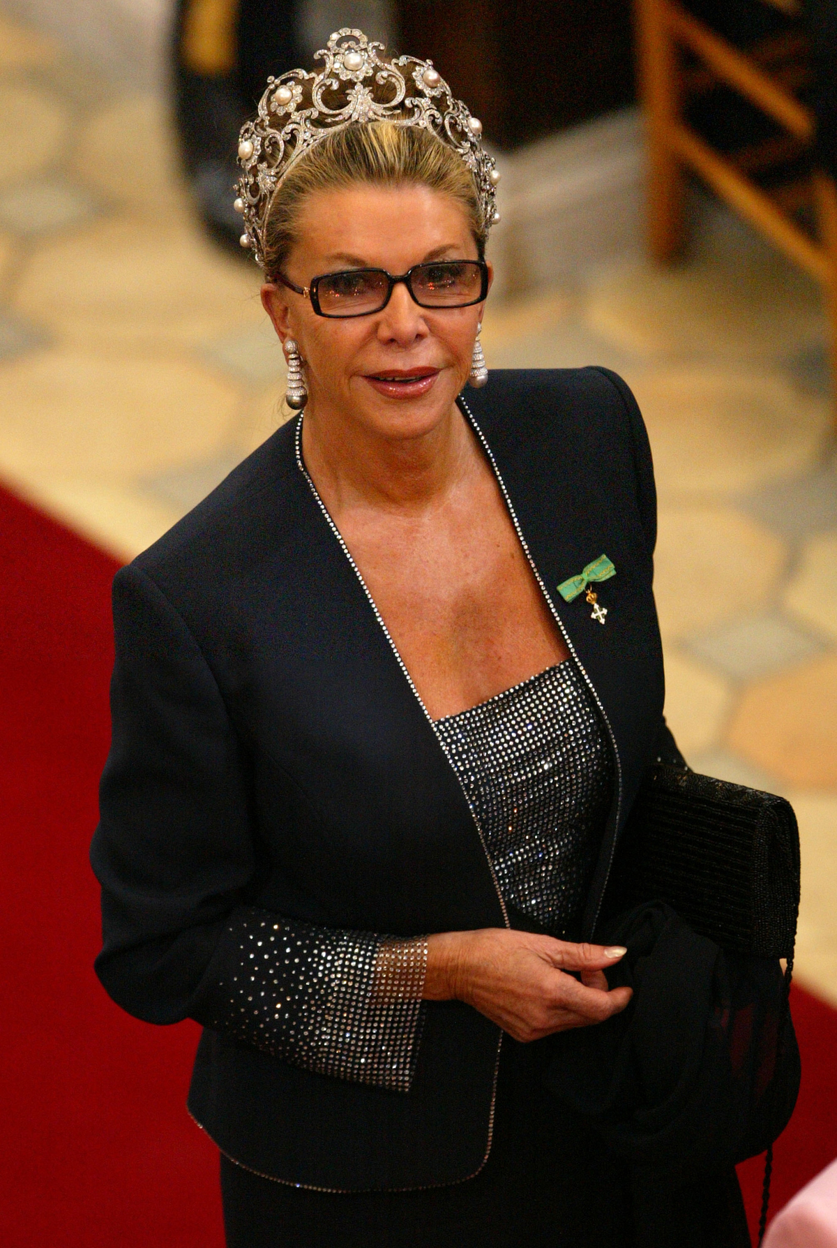 Marina di Savoia partecipa al matrimonio del Principe ereditario di Danimarca e Mary Elizabeth Donaldson a Copenaghen il 14 maggio 2004 (Sean Gallup/Getty Images)