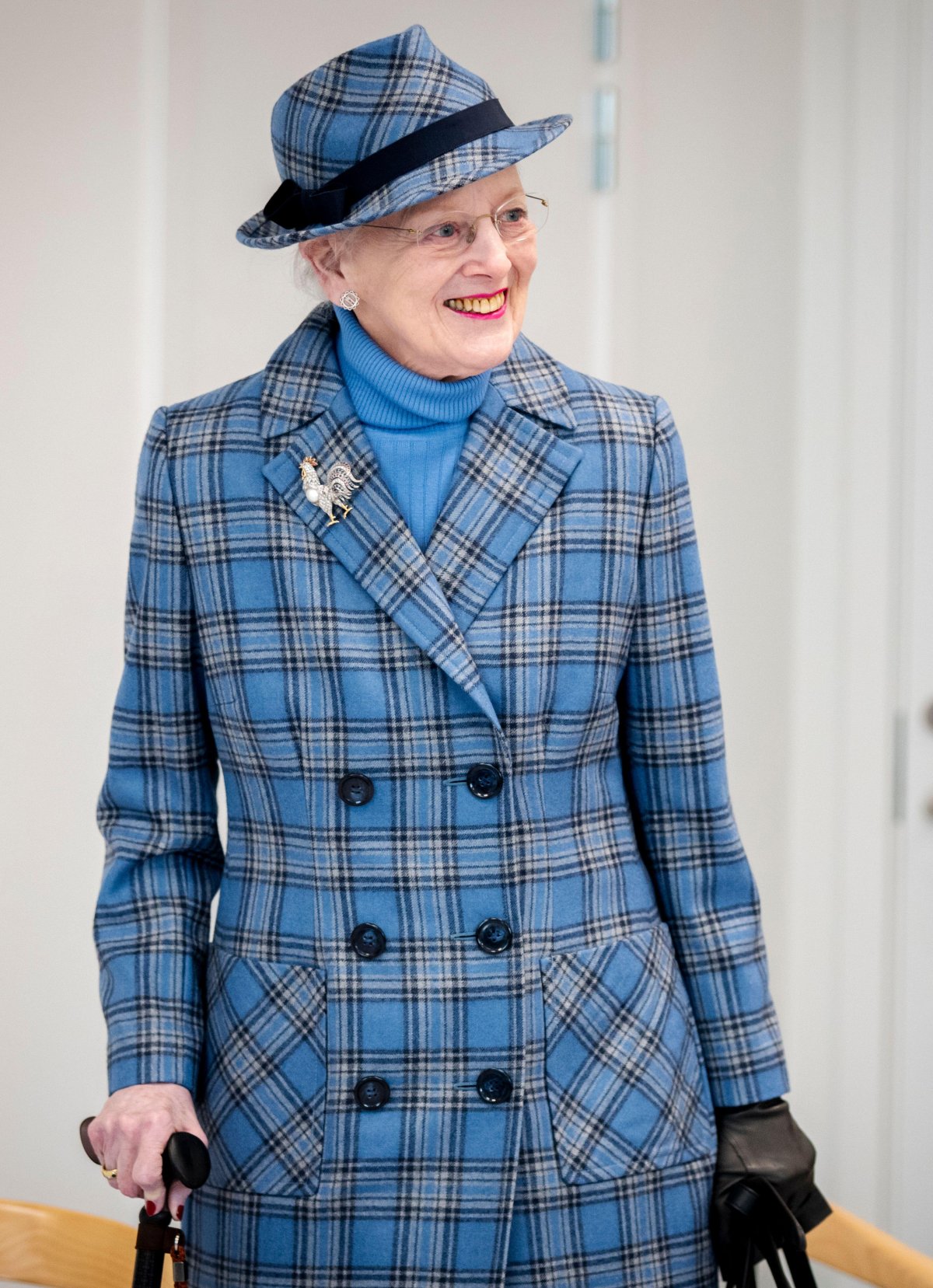 La regina Margherita di Danimarca partecipa all'inaugurazione della nuova Prins Henriks Skole a Frederiksberg il 7 febbraio 2024 (Ida Marie Odgaard/Ritzau Scanpix/Alamy)