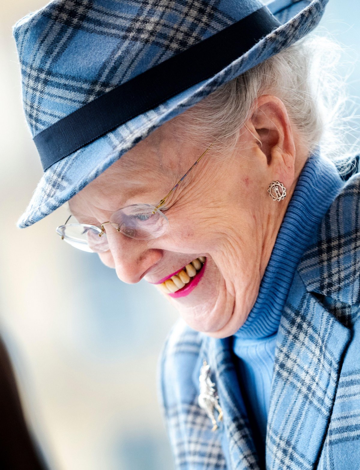 La regina Margherita di Danimarca partecipa all'inaugurazione della nuova Prins Henriks Skole a Frederiksberg il 7 febbraio 2024 (Ida Marie Odgaard/Ritzau Scanpix/Alamy)