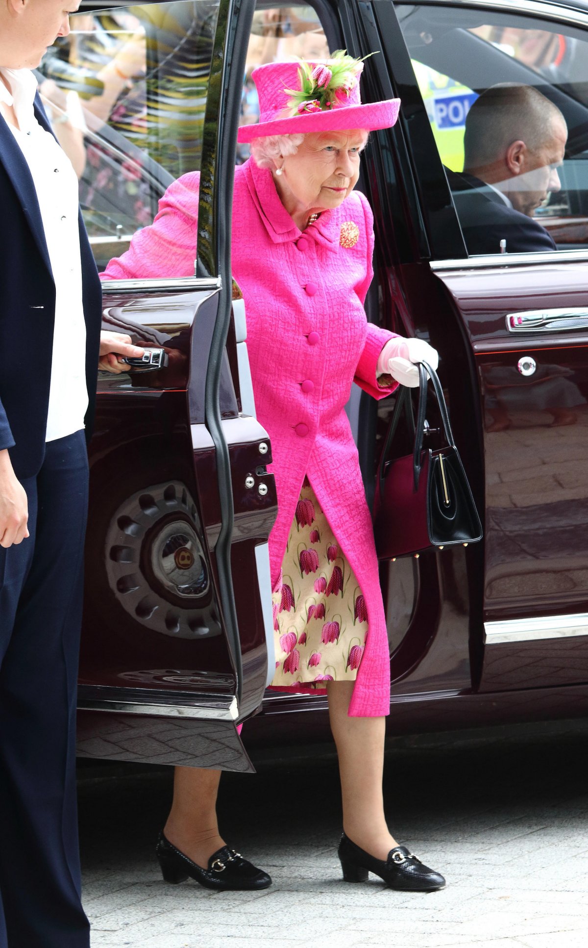 La Regina Elisabetta II del Regno Unito inaugura ufficialmente il nuovo Royal Papworth Hospital a Cambridge il 9 luglio 2019 (Keith Mayhew/SOPA Images Limited/Alamy)