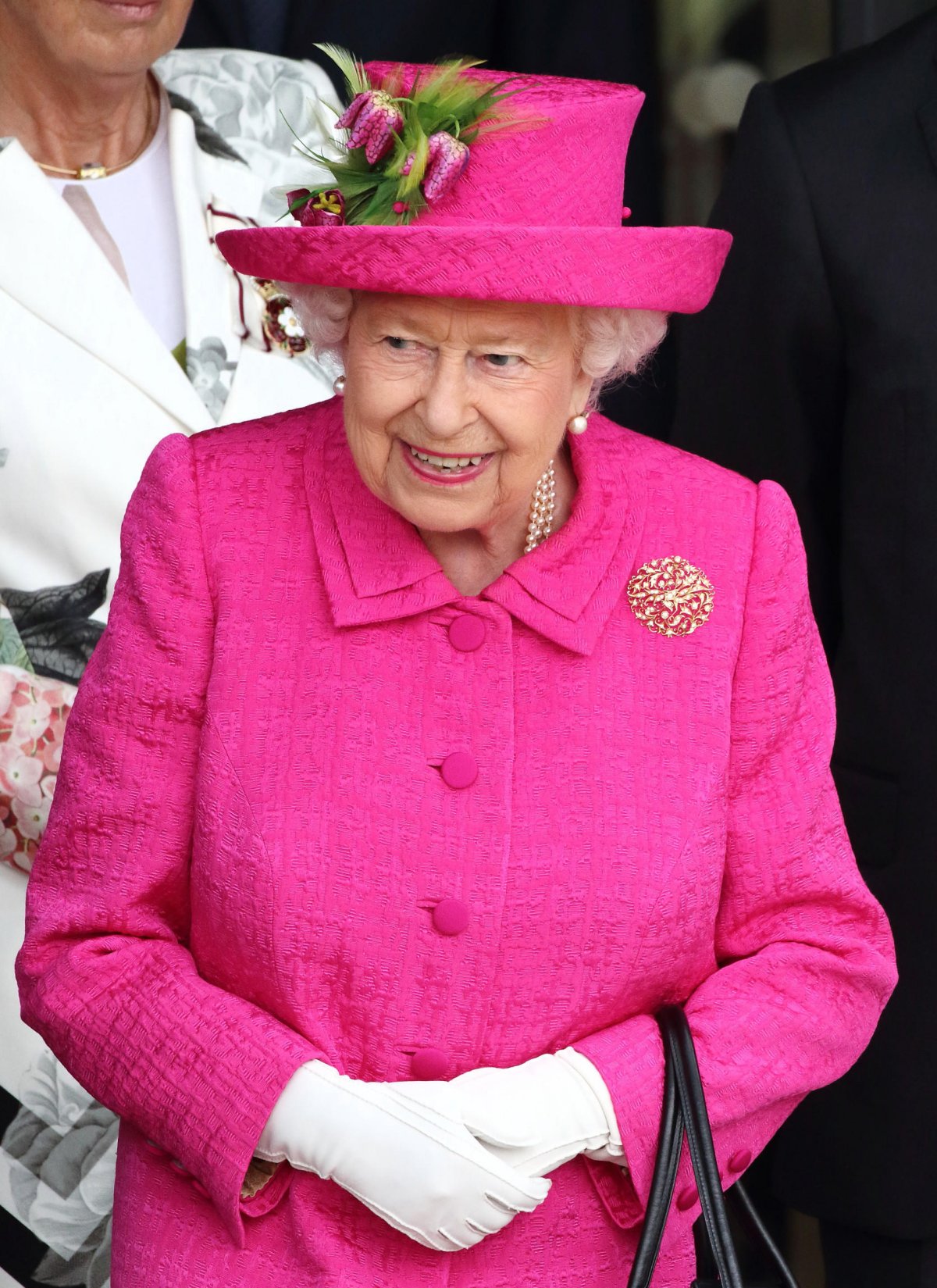 La Regina Elisabetta II del Regno Unito inaugura ufficialmente il nuovo Royal Papworth Hospital a Cambridge il 9 luglio 2019 (Keith Mayhew/SOPA Images Limited/Alamy)