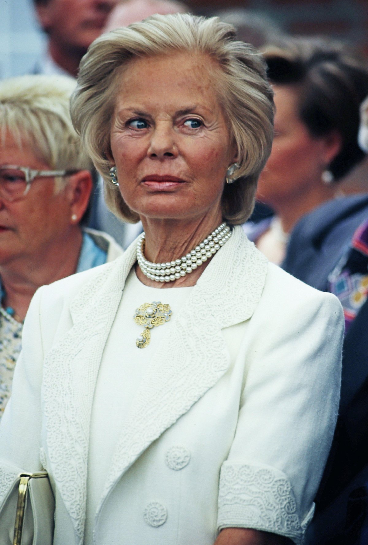 La Duchessa di Kent è fotografata a Wimbledon, circa anni '90 (United Archives GmbH/Alamy)