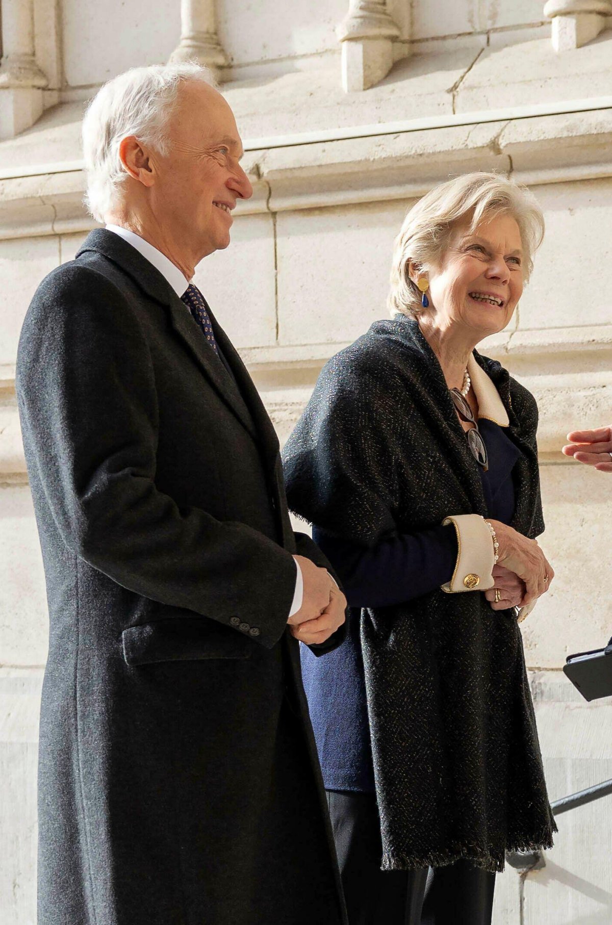 L'Arciduca Carl Christian e l'Arciduchessa Marie-Astrid assistono alla messa annuale in memoriale dei membri defunti della famiglia reale a Bruxelles il 20 febbraio 2024 (Albert Nieboer/DPA Picture Alliance/Alamy)