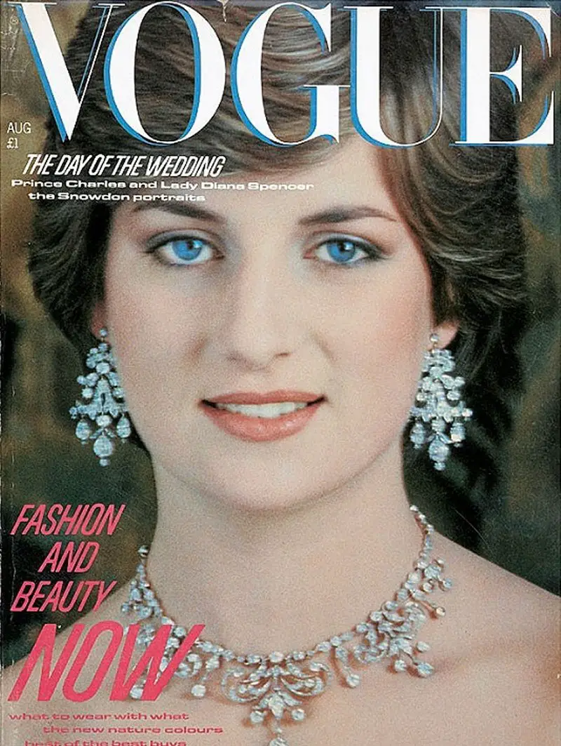 La Principessa di Galles è ritratta in copertina di British Vogue, agosto 1981 (Vogue)