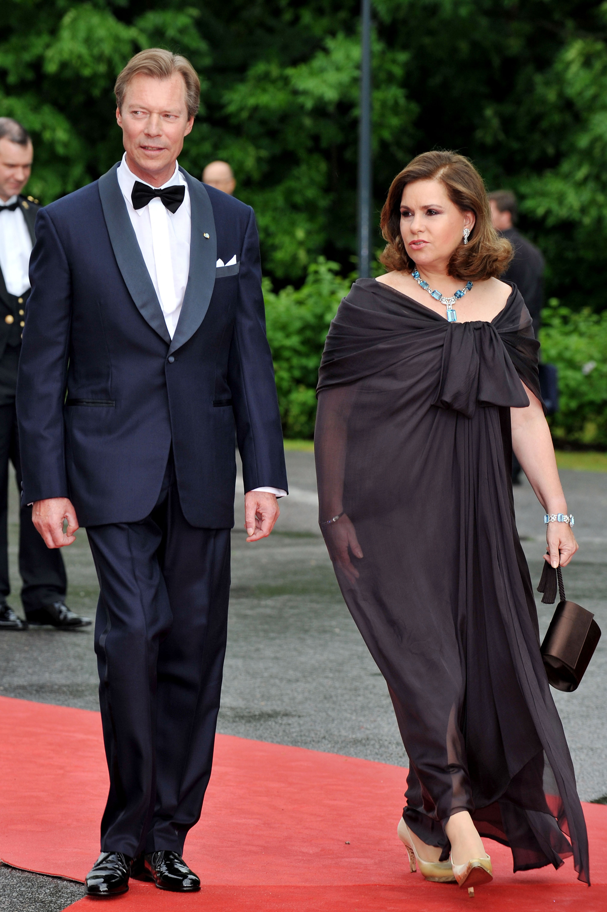 Il Granduca e la Granduchessa di Lussemburgo partecipano a una cena di gala pre-matrimonio per la Principessa ereditaria Victoria e il Principe Daniel di Svezia a Stoccolma il 18 giugno 2010 (Pascal Le Segretain/Getty Images)