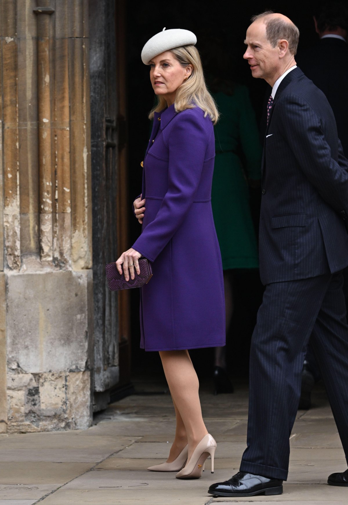 Il Duca e la Duchessa di Edimburgo partecipano a un servizio di Pasqua nella Cappella di San Giorgio, Windsor, il 31 marzo 2024 (Doug Peters/EMPICS/Alamy)