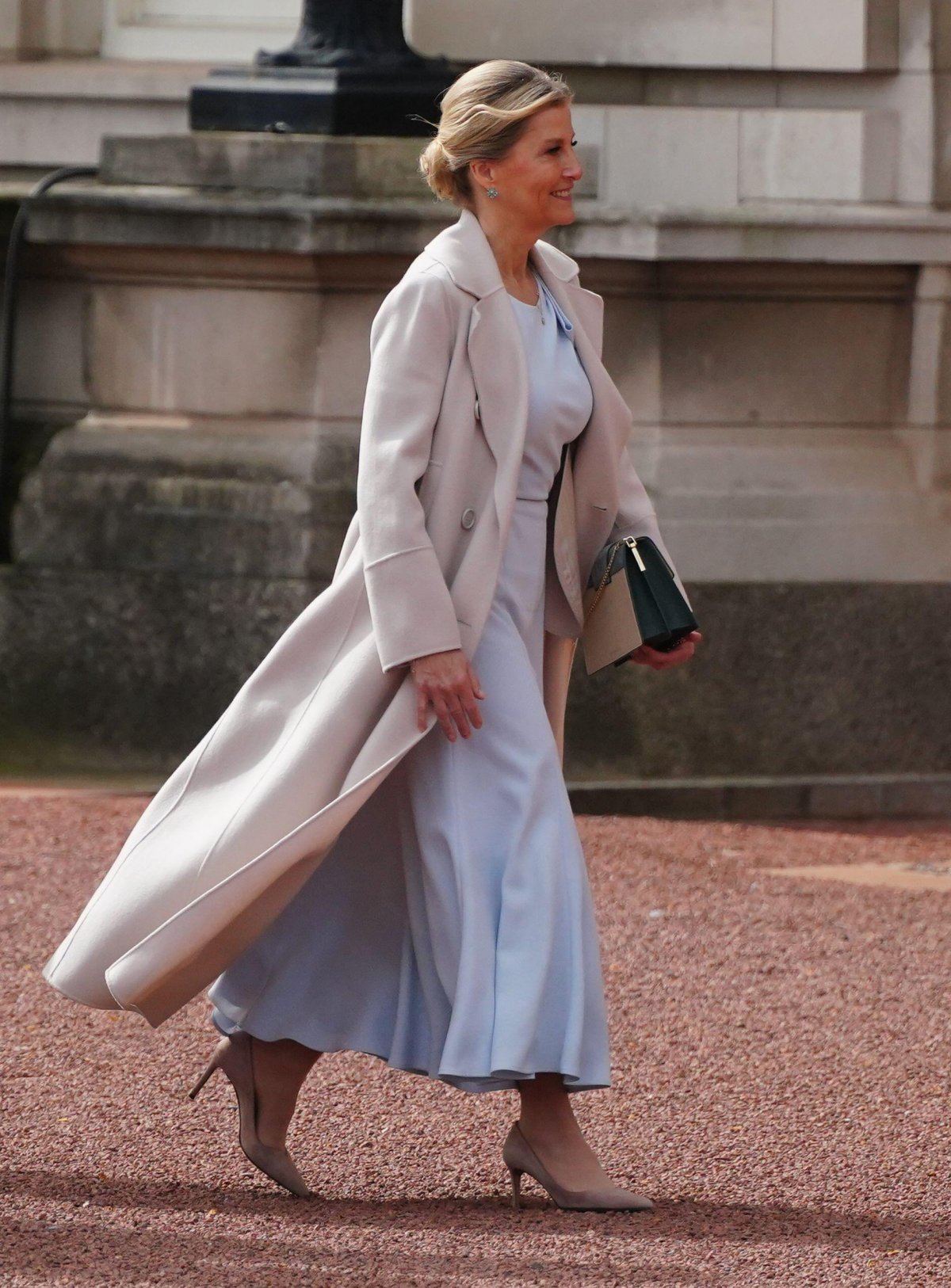 La Duchessa di Edimburgo durante una cerimonia speciale del Cambio della Guardia a Buckingham Palace per celebrare il 120° anniversario della Entente Cordiale l'8 aprile 2024 (Victoria Jones/PA Images/Alamy)