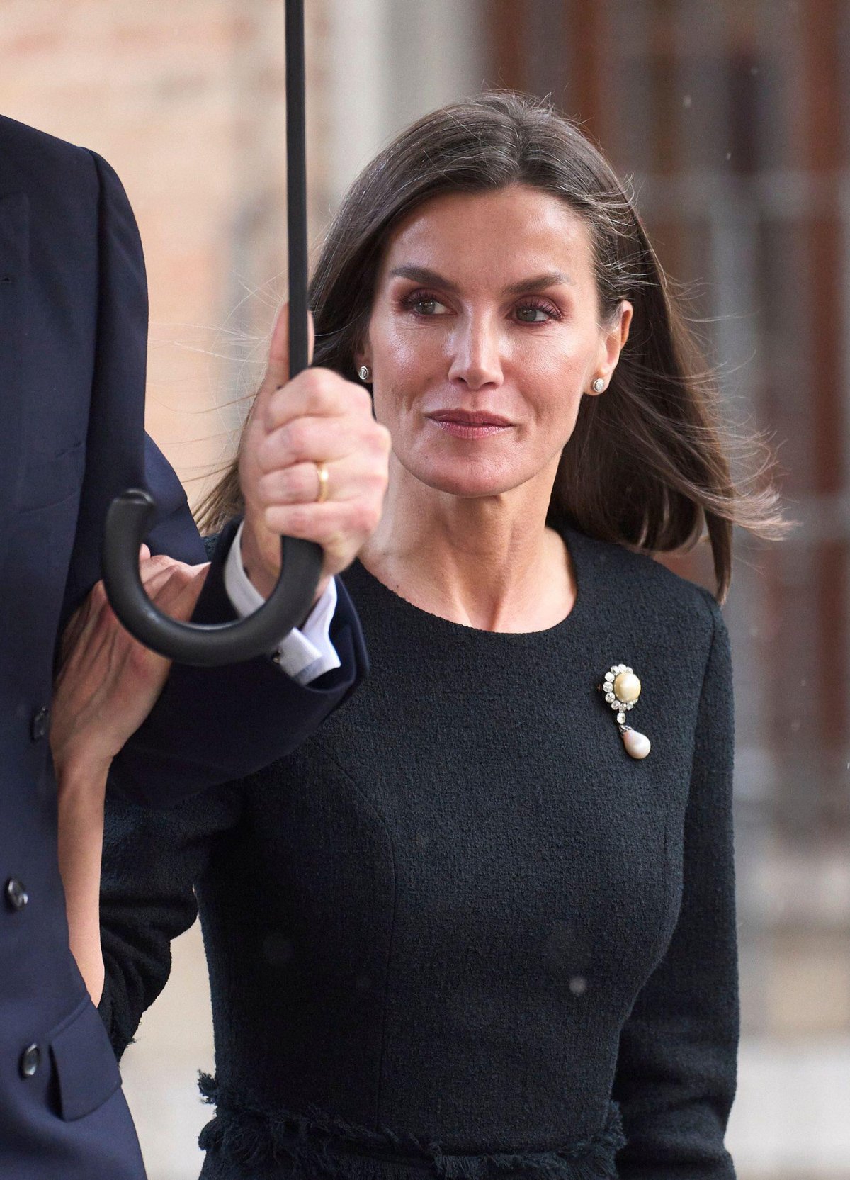 La Regina di Spagna partecipa a una messa commemorativa per il defunto Fernando Gomez-Acebo a Madrid l'8 aprile 2024 (Jack Abuin/Zuma Press/Alamy)