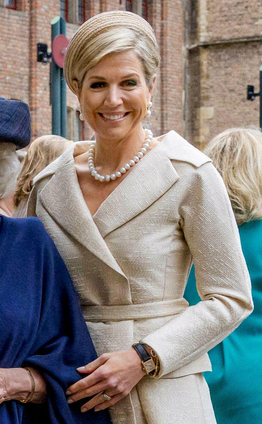 La Regina dei Paesi Bassi partecipa alla Cerimonia dei Premi delle Quattro Libertà nella Nieuwe Kerk di Middelburg l'11 aprile 2024 (Albert Nieboer/DPA Picture Alliance/Alamy)