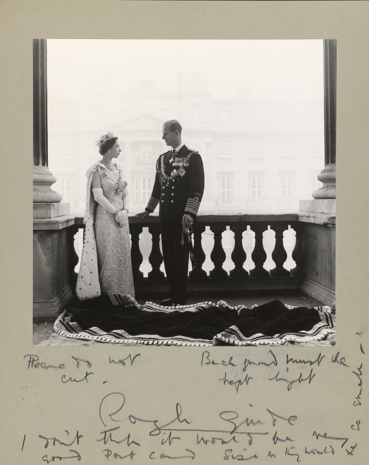 Antony Armstrong-Jones, 1st Earl of Snowdon, Proof with handwritten instructions, 1958 (Photograph: Antony Armstrong-Jones)