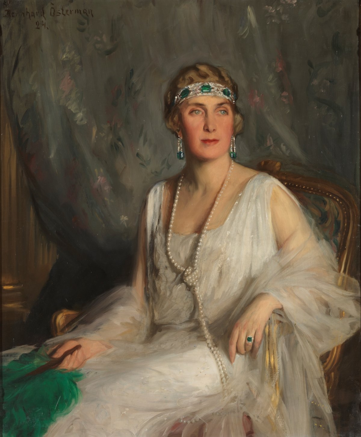 Ritratto della Regina Vittoria Eugenia di Spagna di Bernhard Österman, 1924 (Wikimedia Commons)