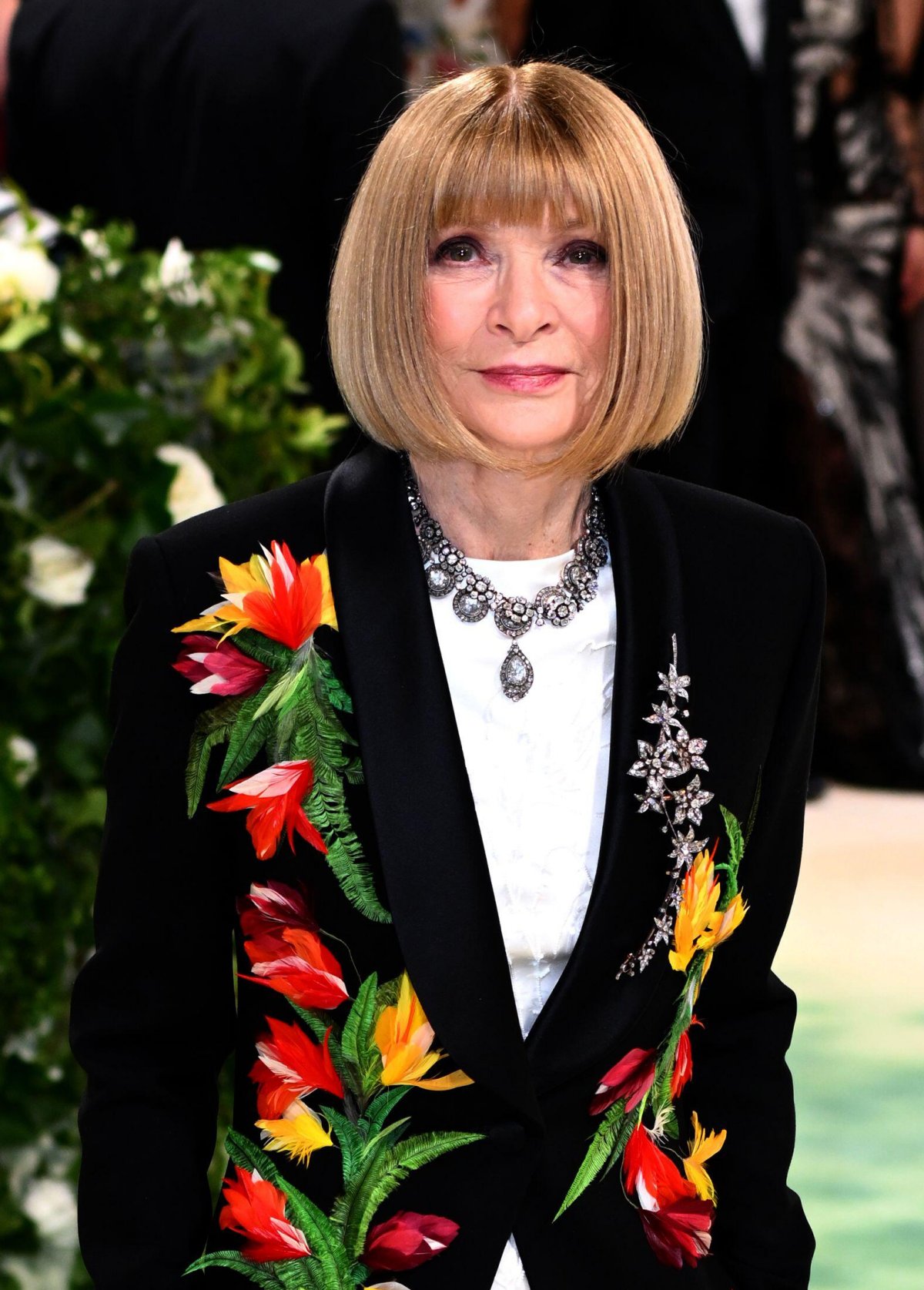 Dame Anna Wintour alla Met Gala del Metropolitan Museum of Art a New York, il 6 maggio 2024 (Matt Crossick/PA Images/Alamy)