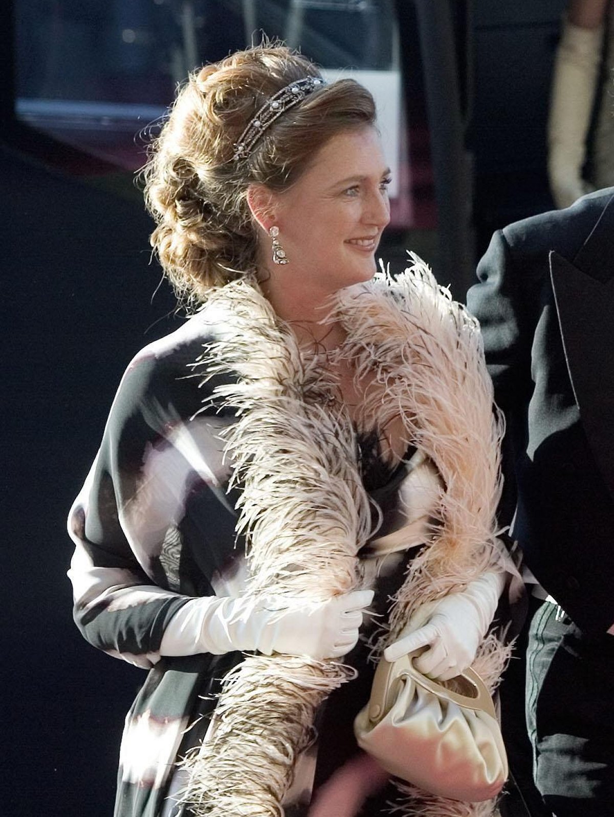 Francesca von Habsburg partecipa a un gala pre-matrimoniale presso il Teatro Reale di Copenaghen il 13 maggio 2004 (Polfoto/Ritzau/Alamy)