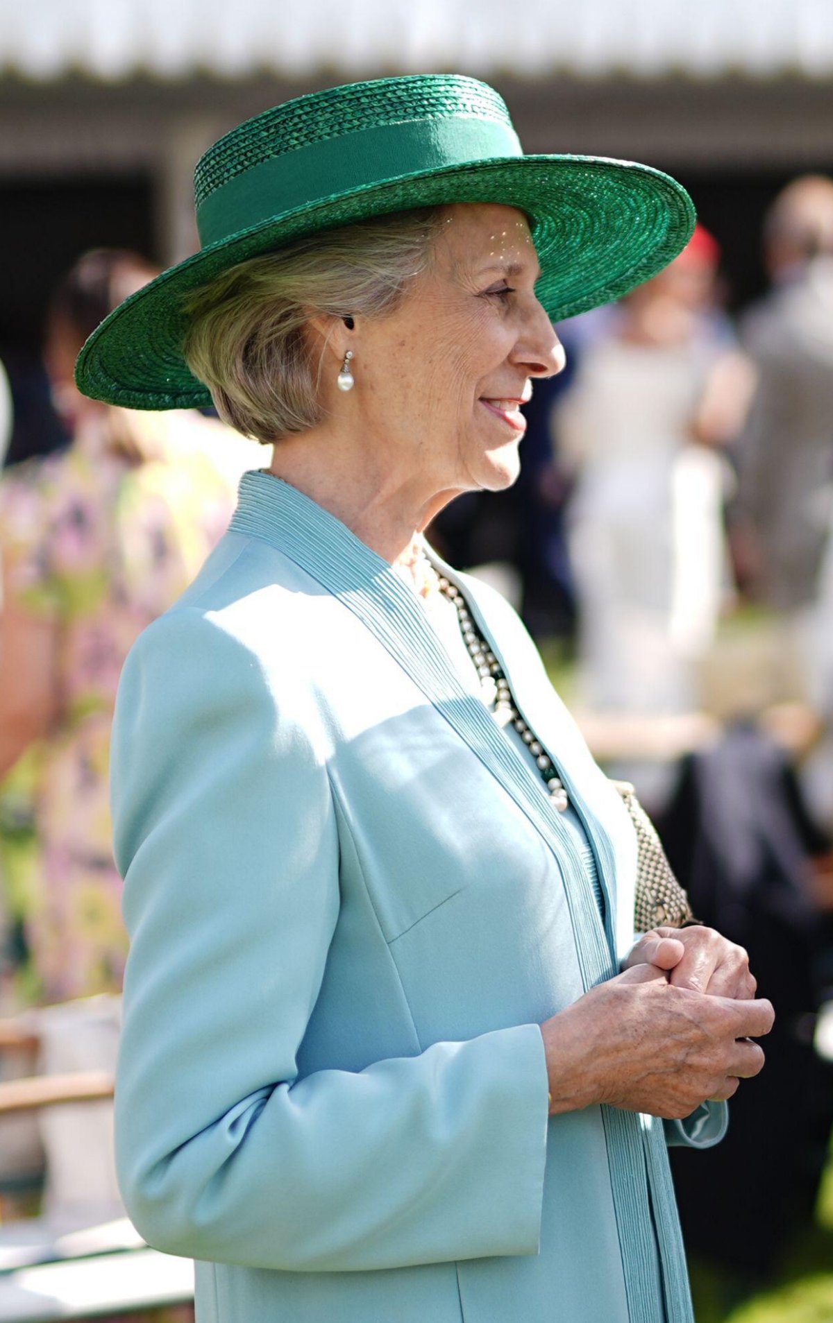 La Duchessa di Gloucester partecipa a una festa in giardino presso Buckingham Palace a Londra il 15 maggio 2024 (Aaron Chown/PA Images/Alamy)