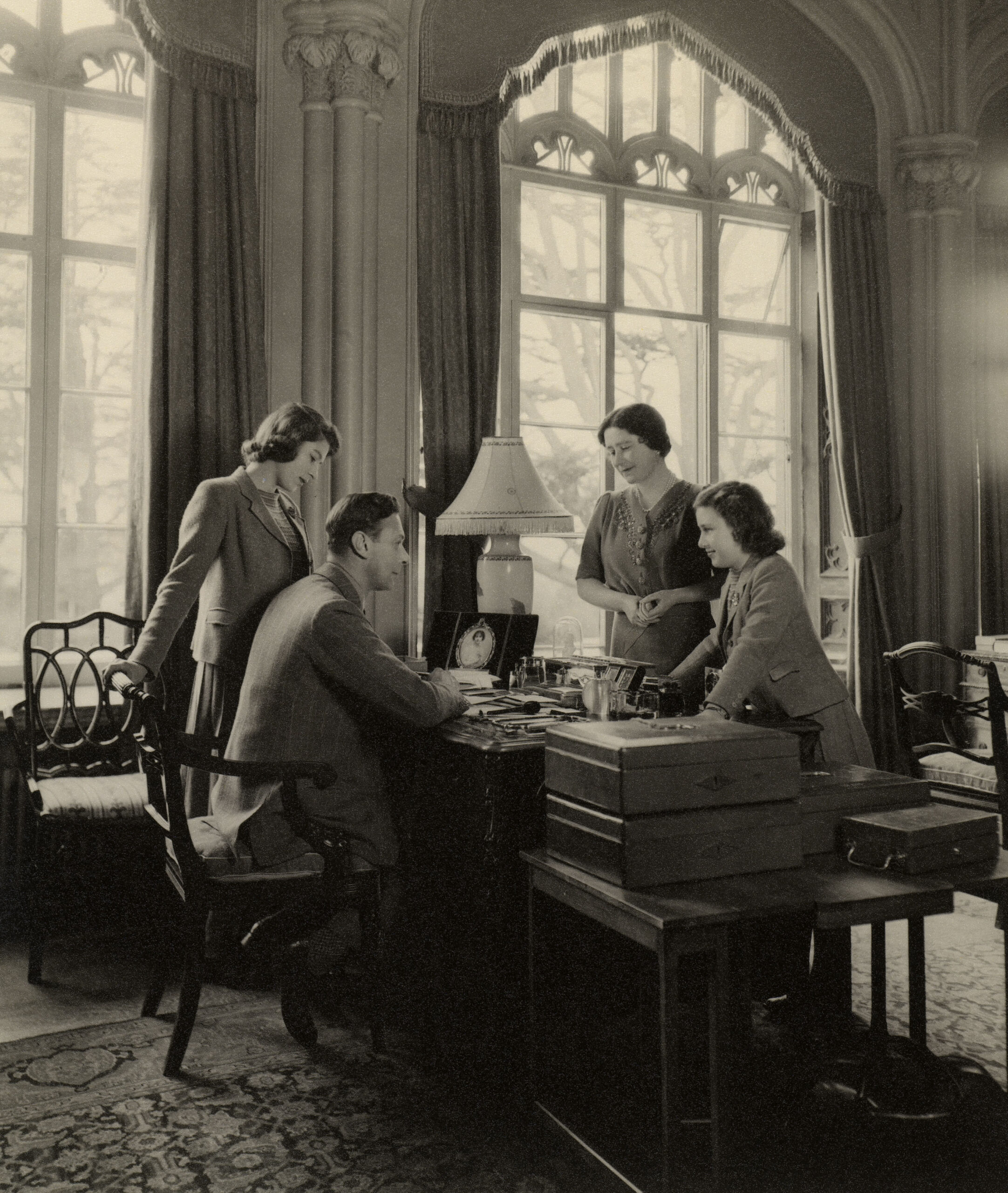 Cecil Beaton, The Royal Family at Royal Lodge, 1943 (Royal Collection Trust/© His Majesty King Charles III 2024)