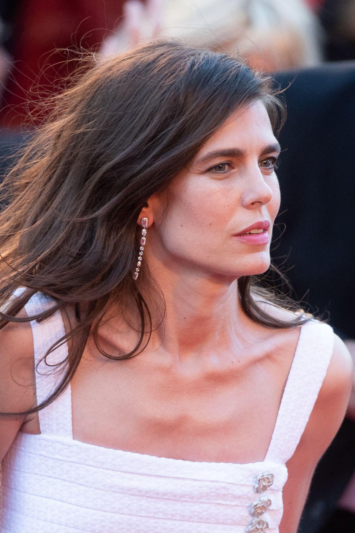 Charlotte Casiraghi walks the red carpet ahead of a screening of the film Marcello Mio at the Cannes Film Festival on May 21, 2024 (Aurore Marechal/Abaca Press/Alamy)