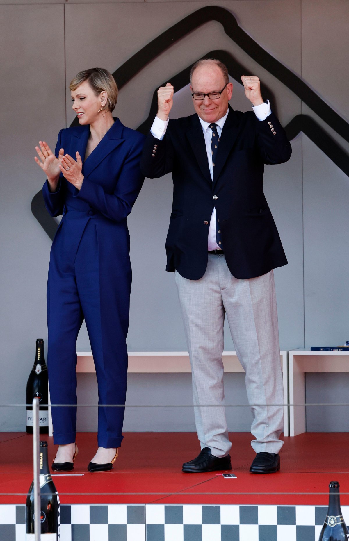 Prince Albert II and Princess Charlene of Monaco attend the F1 Grand Prix of Monaco in Monte-Carlo on May 26, 2024 (HOCH ZWEI/DPA Picture Alliance/Alamy)